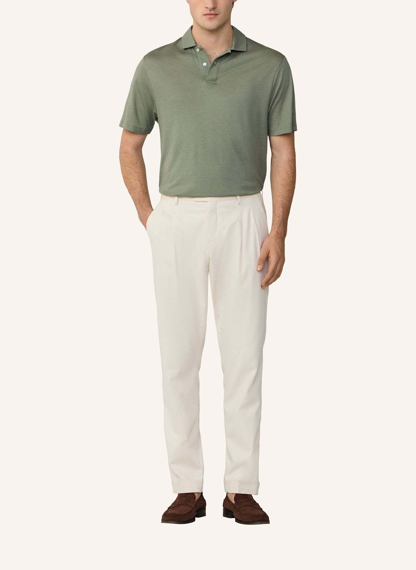 HACKETT LONDON Poloshirt TRAVEL PIQUE POLO: GRÜN