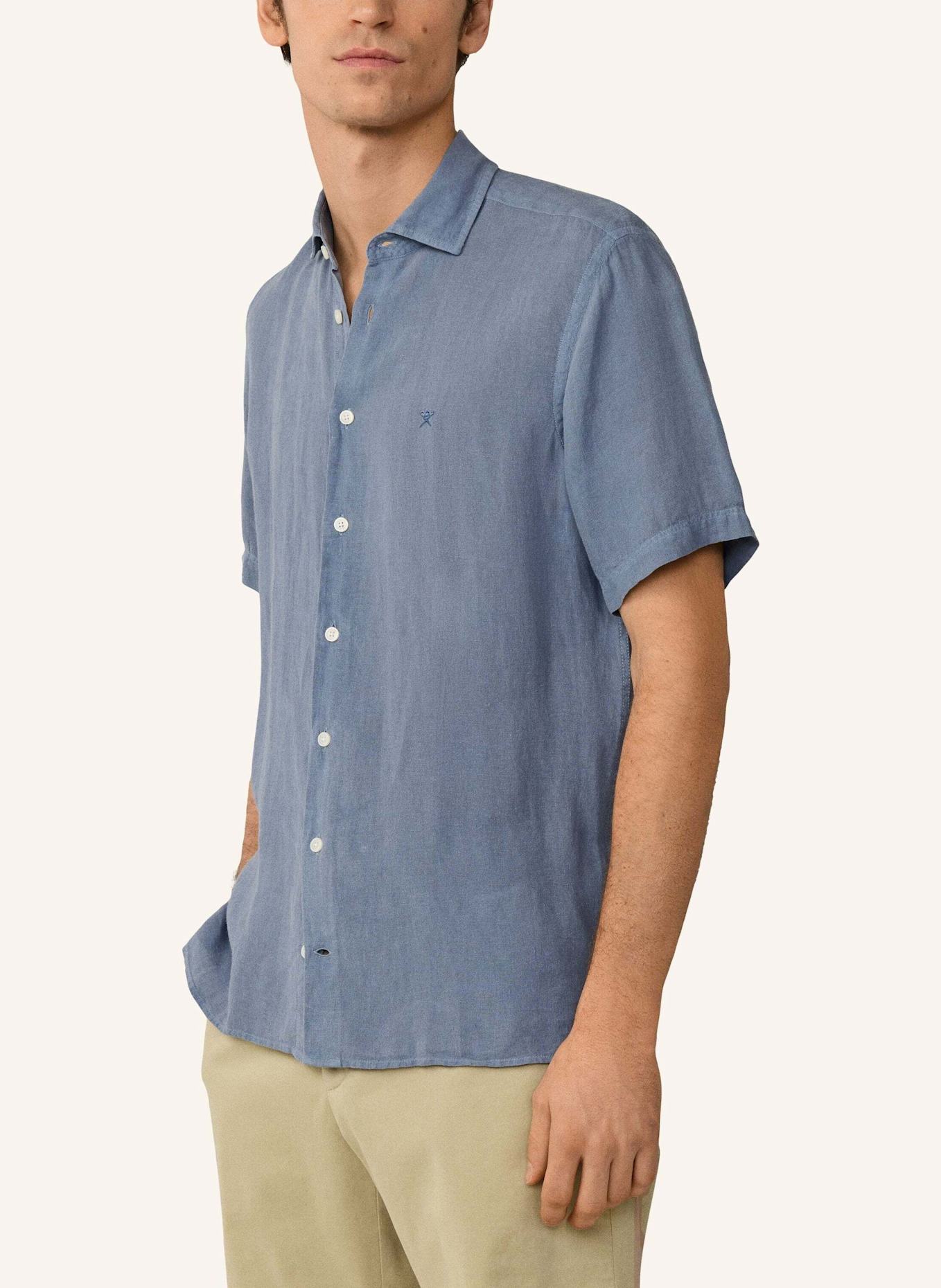 HACKETT LONDON Freizeithemd GMD LINEN SS: BLAU