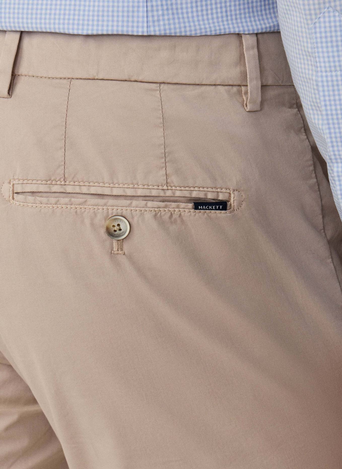 HACKETT LONDON Chino ULTRA LW CHINO: TAUPE/ HELLBRAUN