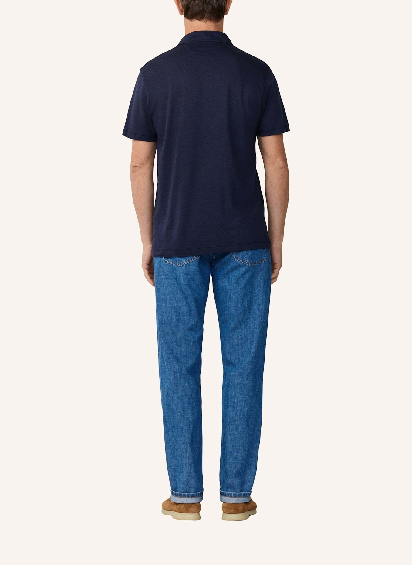 HACKETT LONDON Poloshirt TRAVEL PIQUE POLO: BLAU