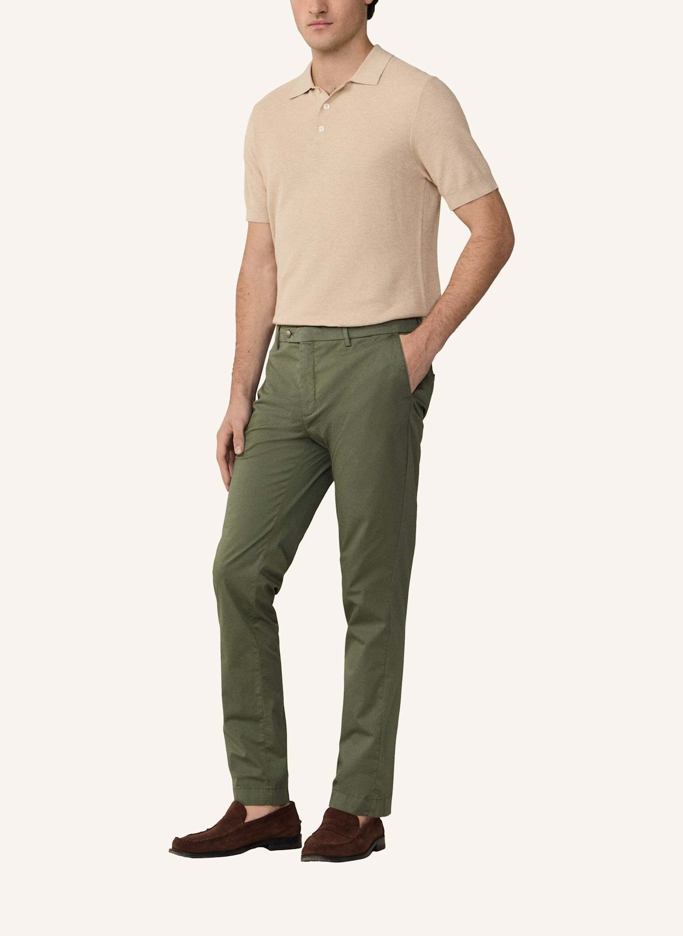 HACKETT LONDON Chino ULTRA LW CHINO: GRÜN