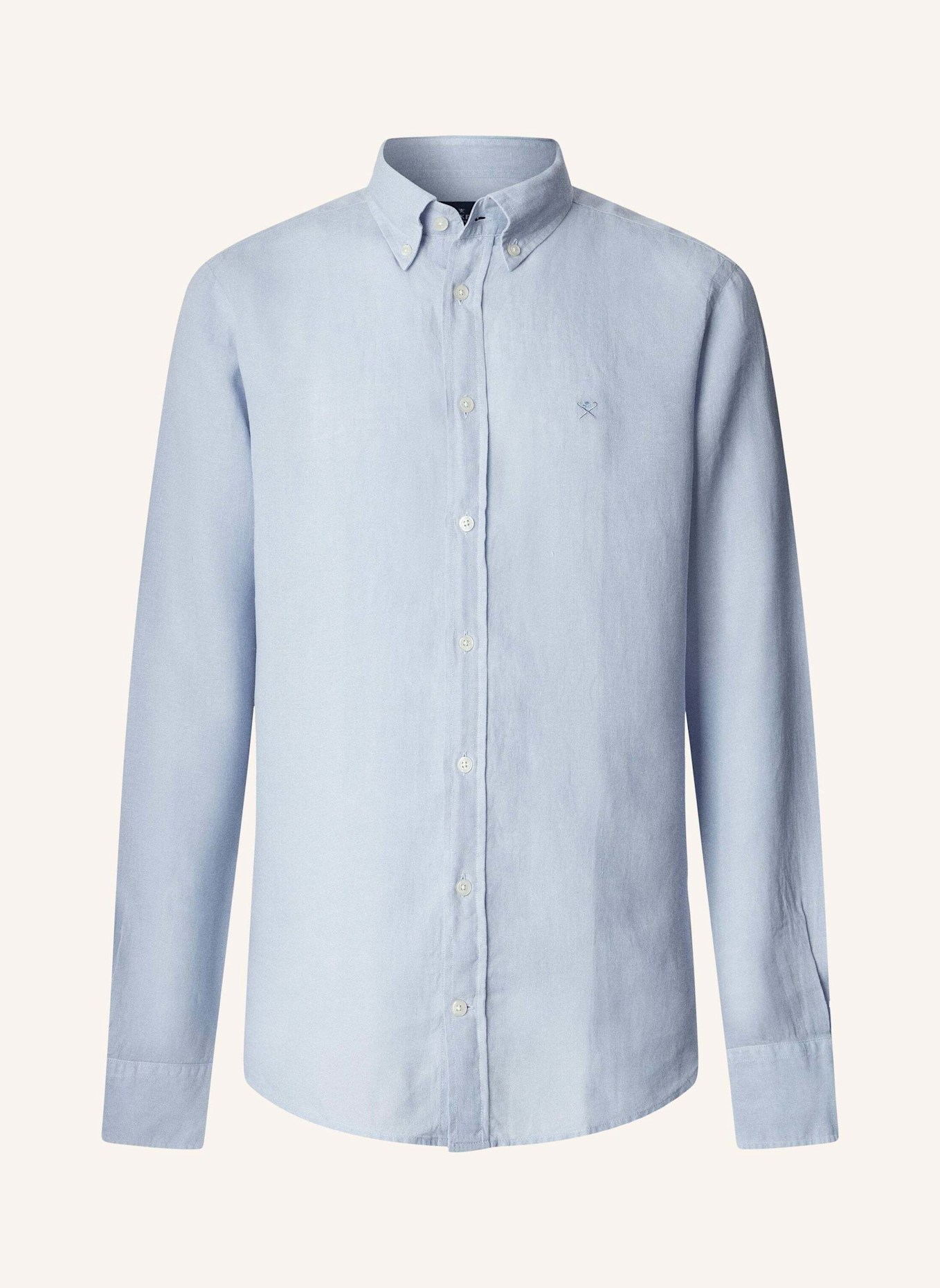 HACKETT LONDON Freizeithemd ESS GMD LINEN BRPT: BLAU
