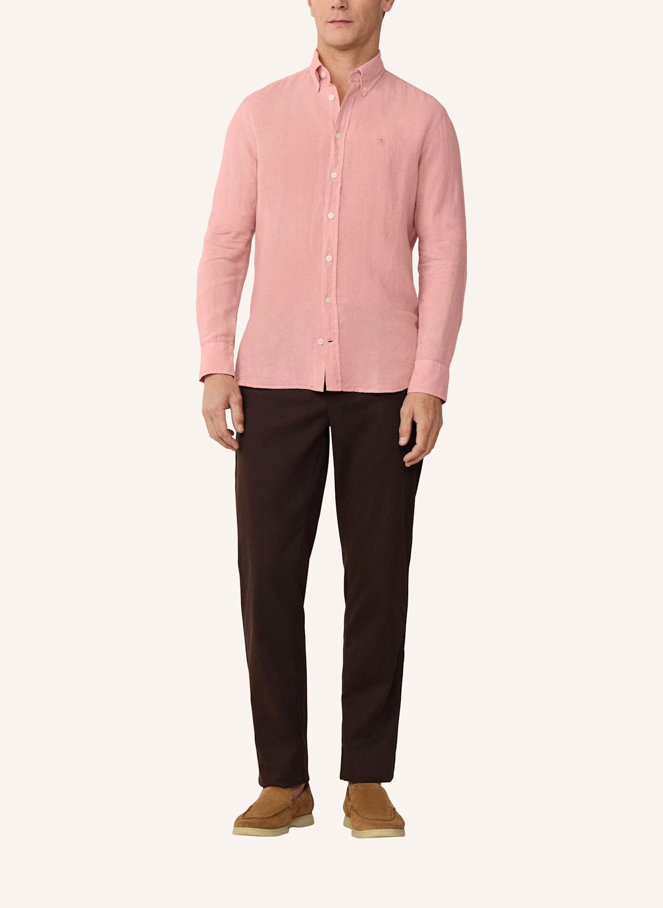 HACKETT LONDON Freizeithemd ESS GMD LINEN BRPT: ROSA