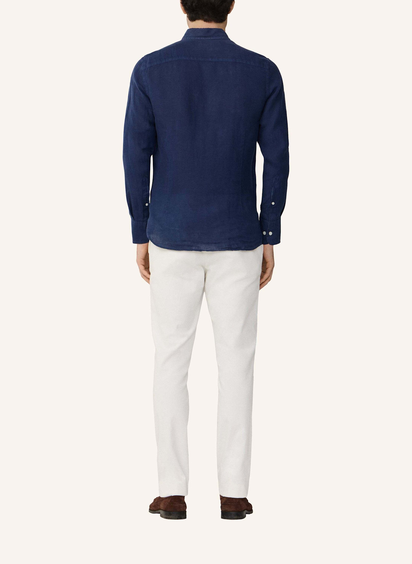 HACKETT LONDON Freizeithemd ESS GMD LINEN BRPT: BLAU