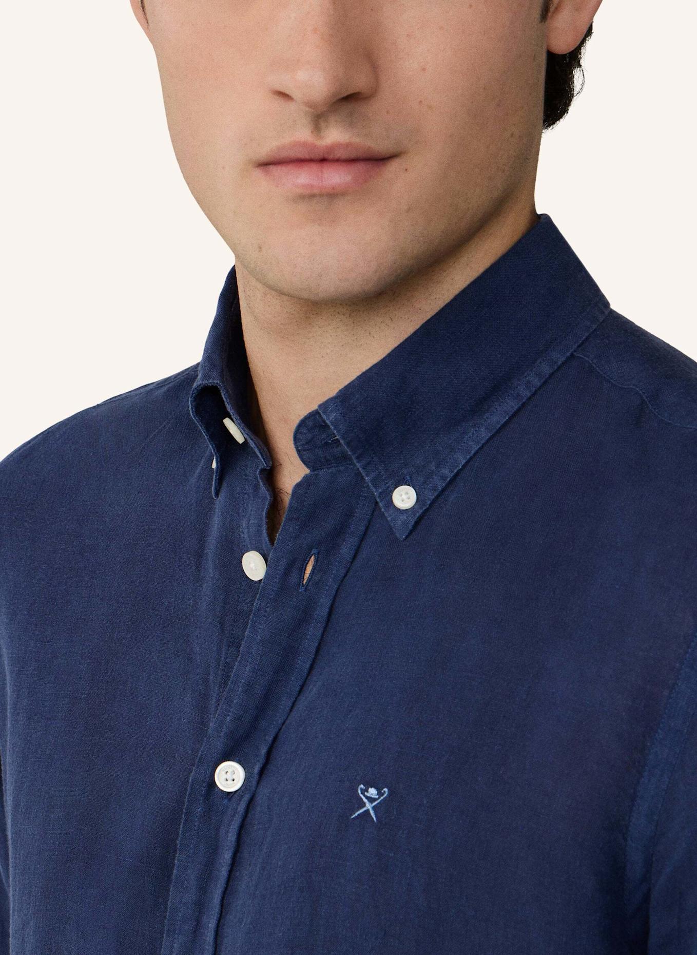 HACKETT LONDON Freizeithemd ESS GMD LINEN BRPT: BLAU