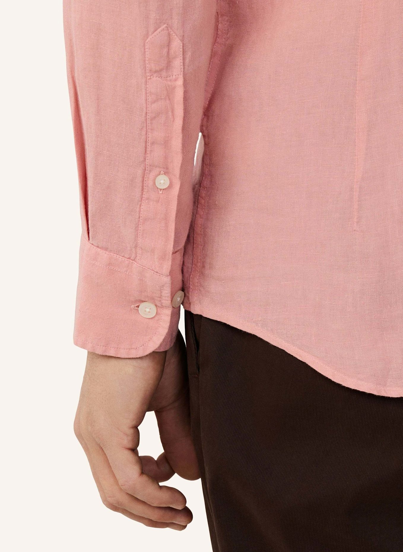 HACKETT LONDON Freizeithemd ESS GMD LINEN BRPT: ROSA