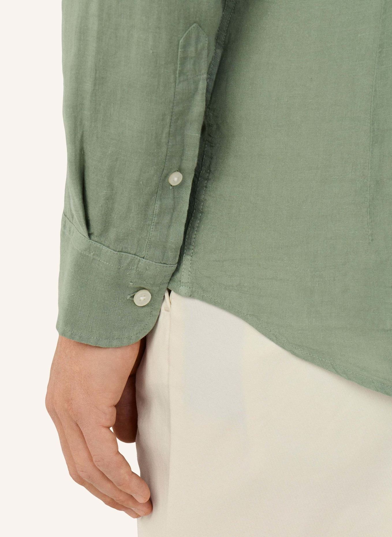 HACKETT LONDON Freizeithemd ESS GMD LINEN BRPT: GRÜN