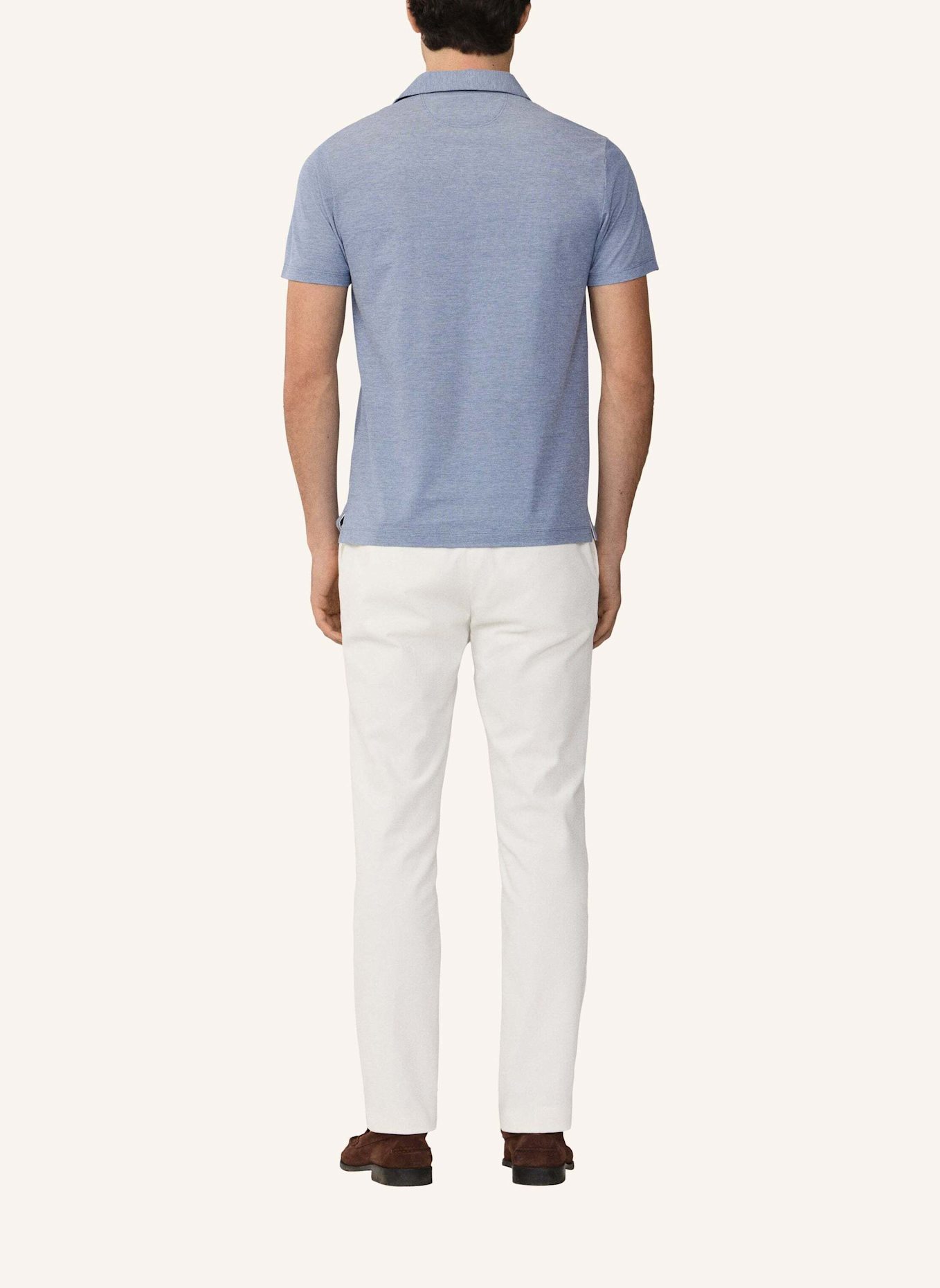 HACKETT LONDON Poloshirt OXFORD PIQUE POLO SS: BLAU