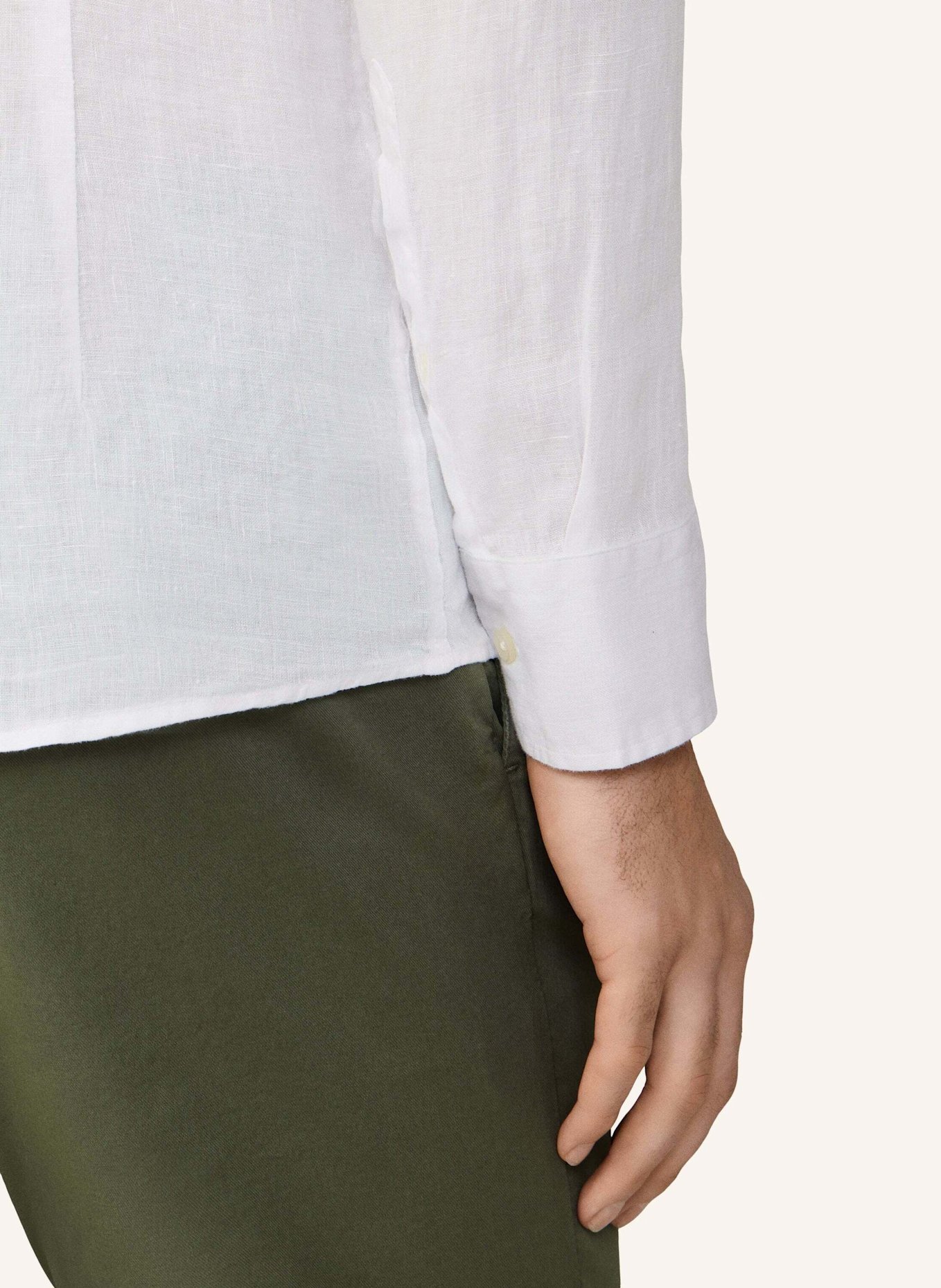 HACKETT LONDON Freizeithemd ESS GMD LINEN BRPT: WEISS