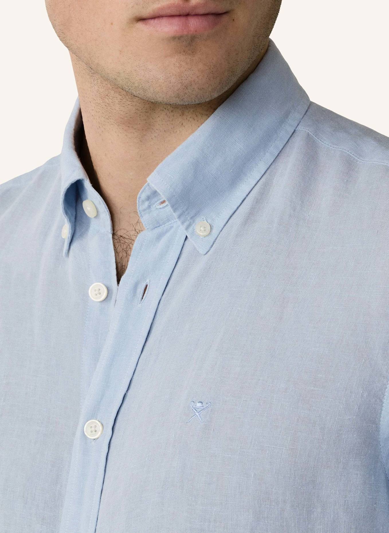 HACKETT LONDON Freizeithemd ESS GMD LINEN BRPT: BLAU