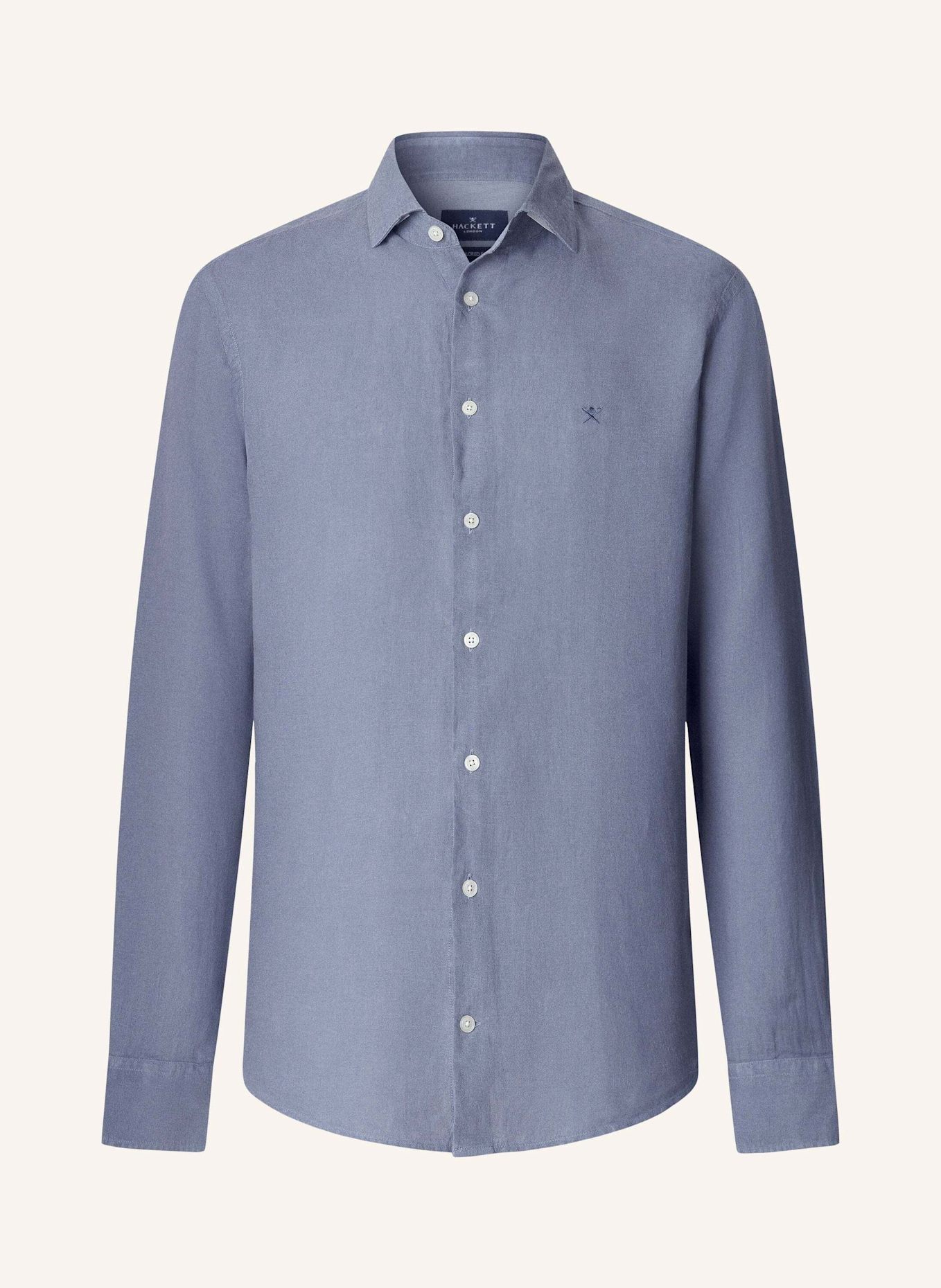 HACKETT LONDON Freizeithemd ESS GMD LINEN KENT: BLAU