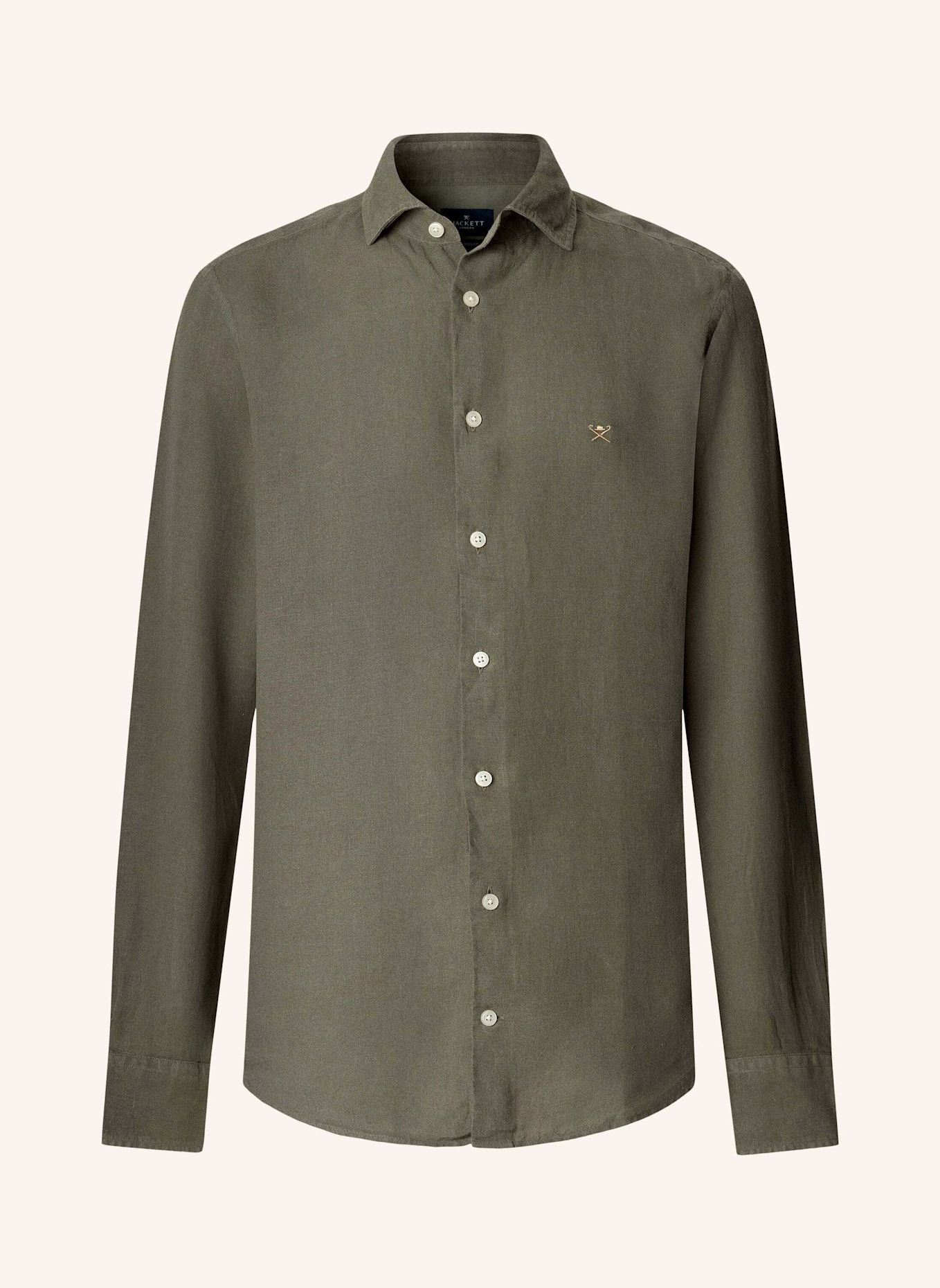 HACKETT LONDON Freizeithemd ESS GMD LINEN KENT: GRÜN