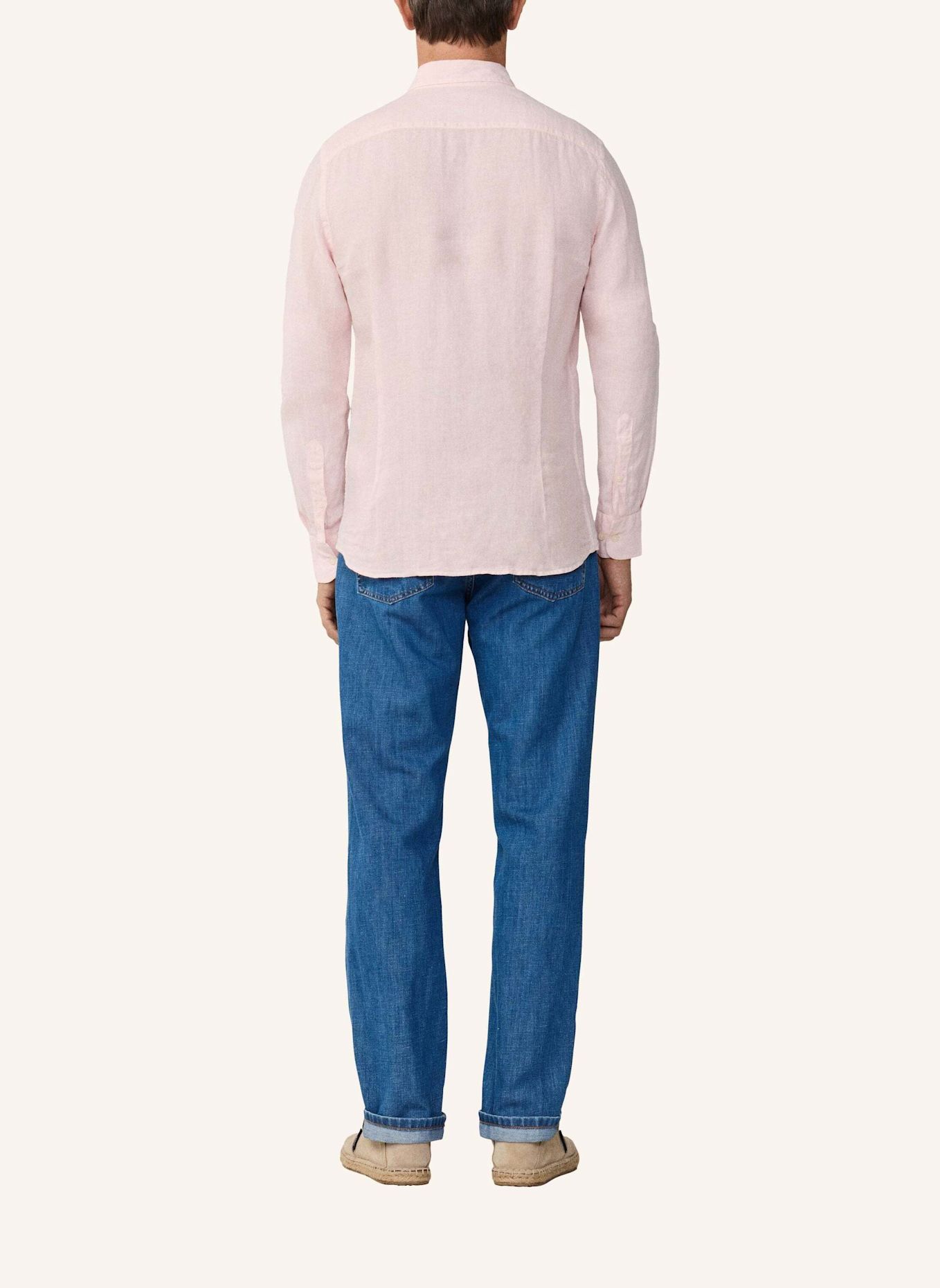 HACKETT LONDON Freizeithemd ESS GMD LINEN KENT: HELLROSA