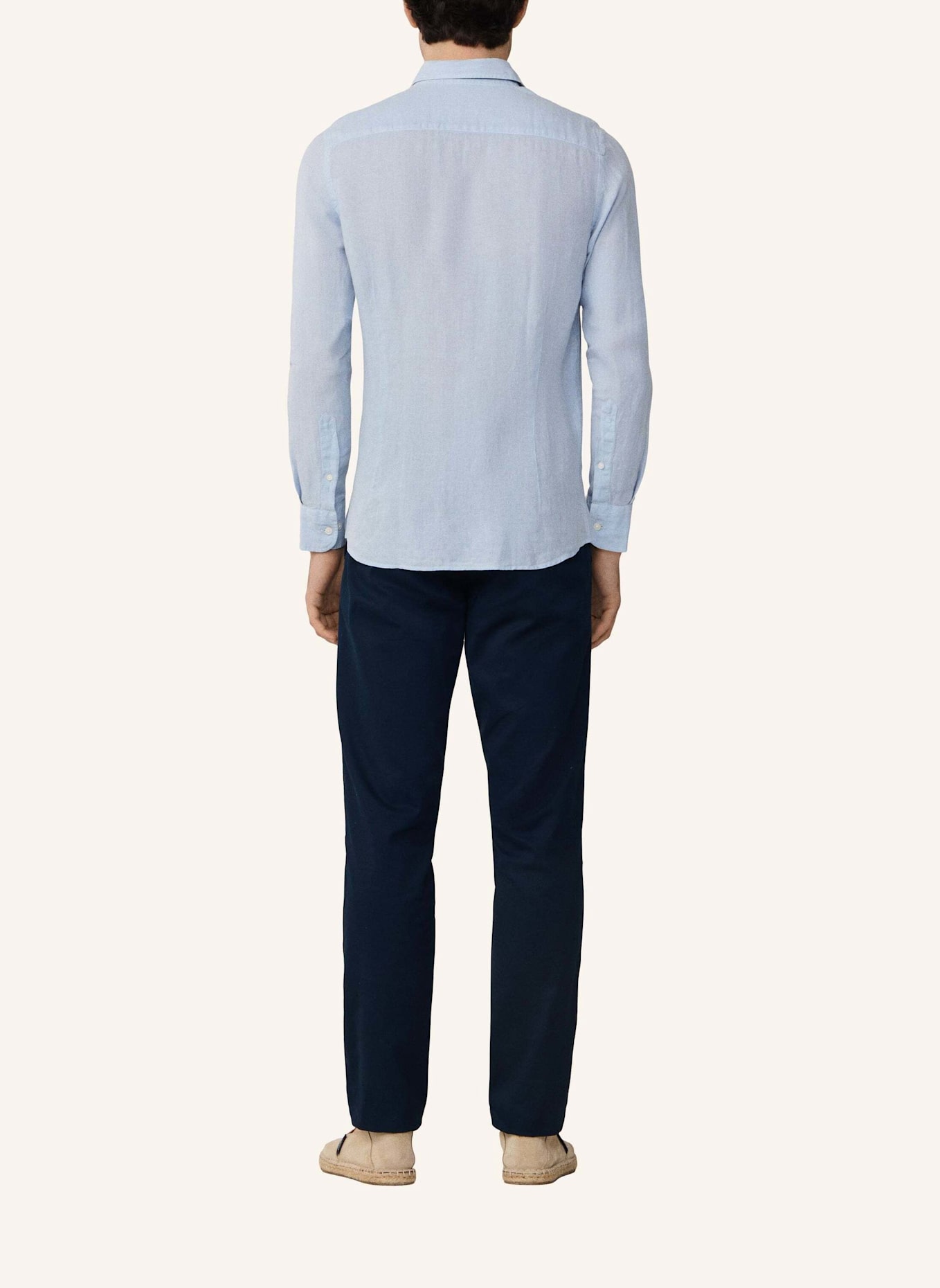 HACKETT LONDON Freizeithemd ESS GMD LINEN KENT: BLAU