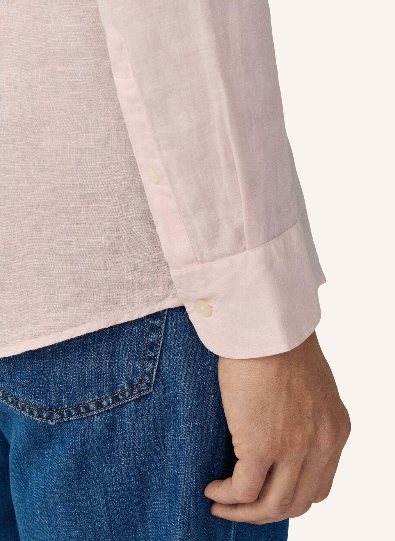 HACKETT LONDON Freizeithemd ESS GMD LINEN KENT: HELLROSA