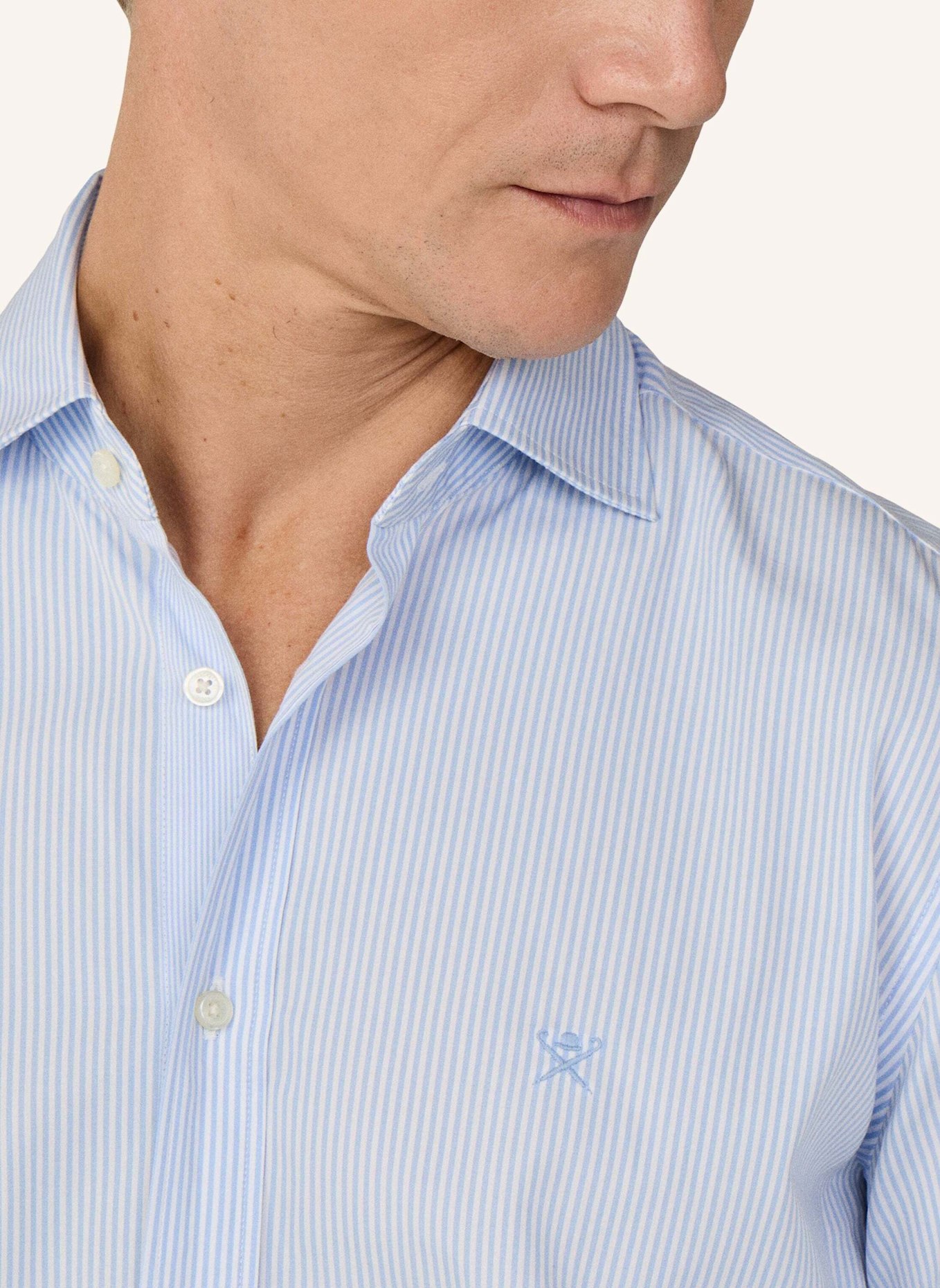HACKETT LONDON Freizeithemd CITY BENGAL STRIPE: HELLBLAU
