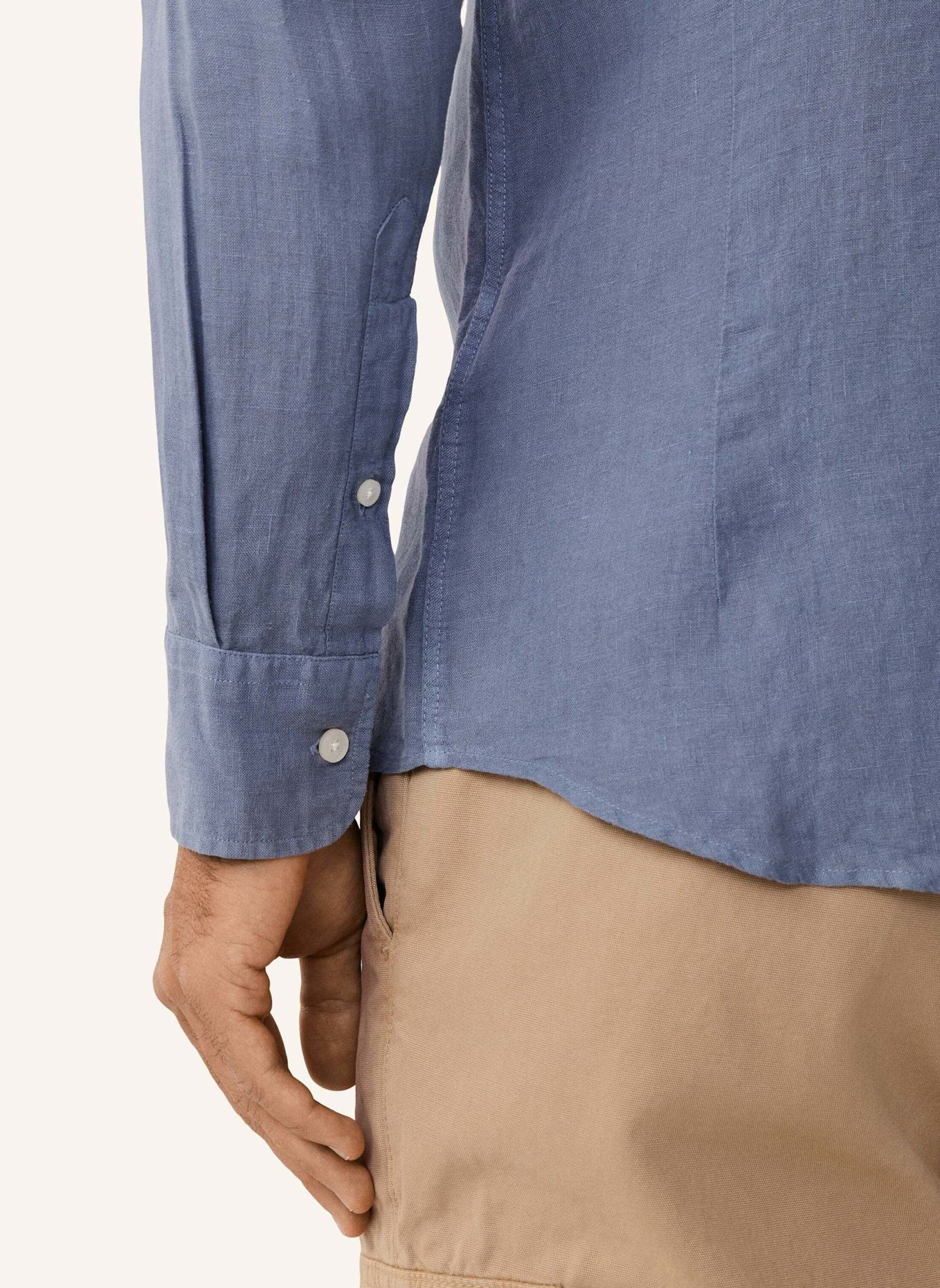 HACKETT LONDON Freizeithemd ESS GMD LINEN KENT: BLAU