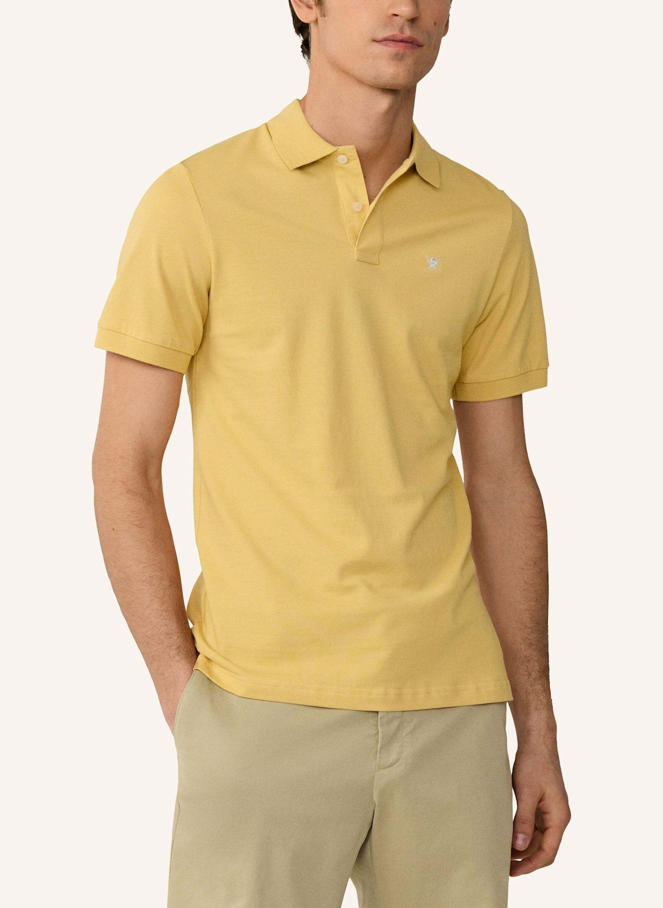 HACKETT LONDON Poloshirt SLIM FIT LOGO: GOLD