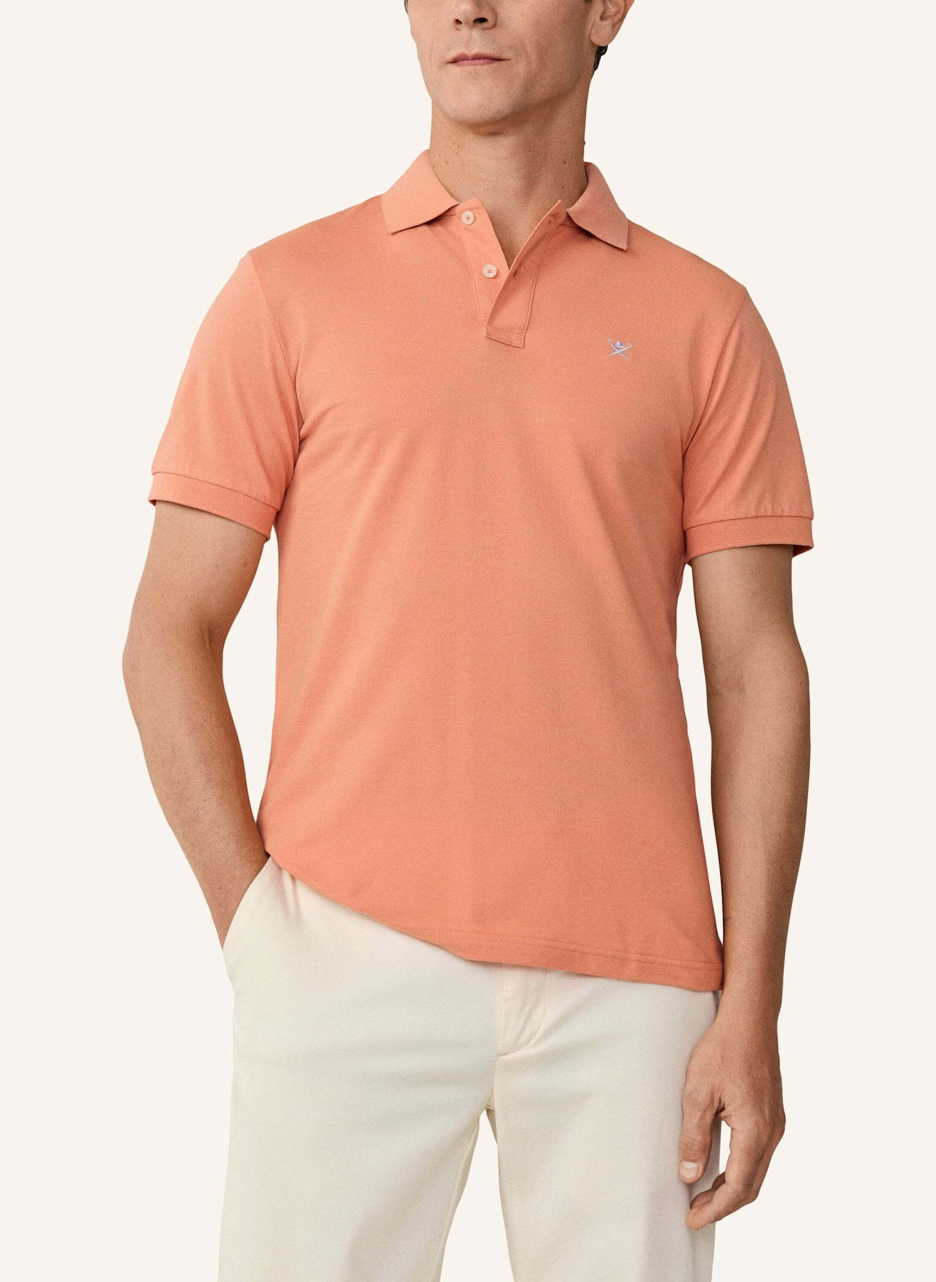 HACKETT LONDON Poloshirt SLIM FIT LOGO: ORANGE