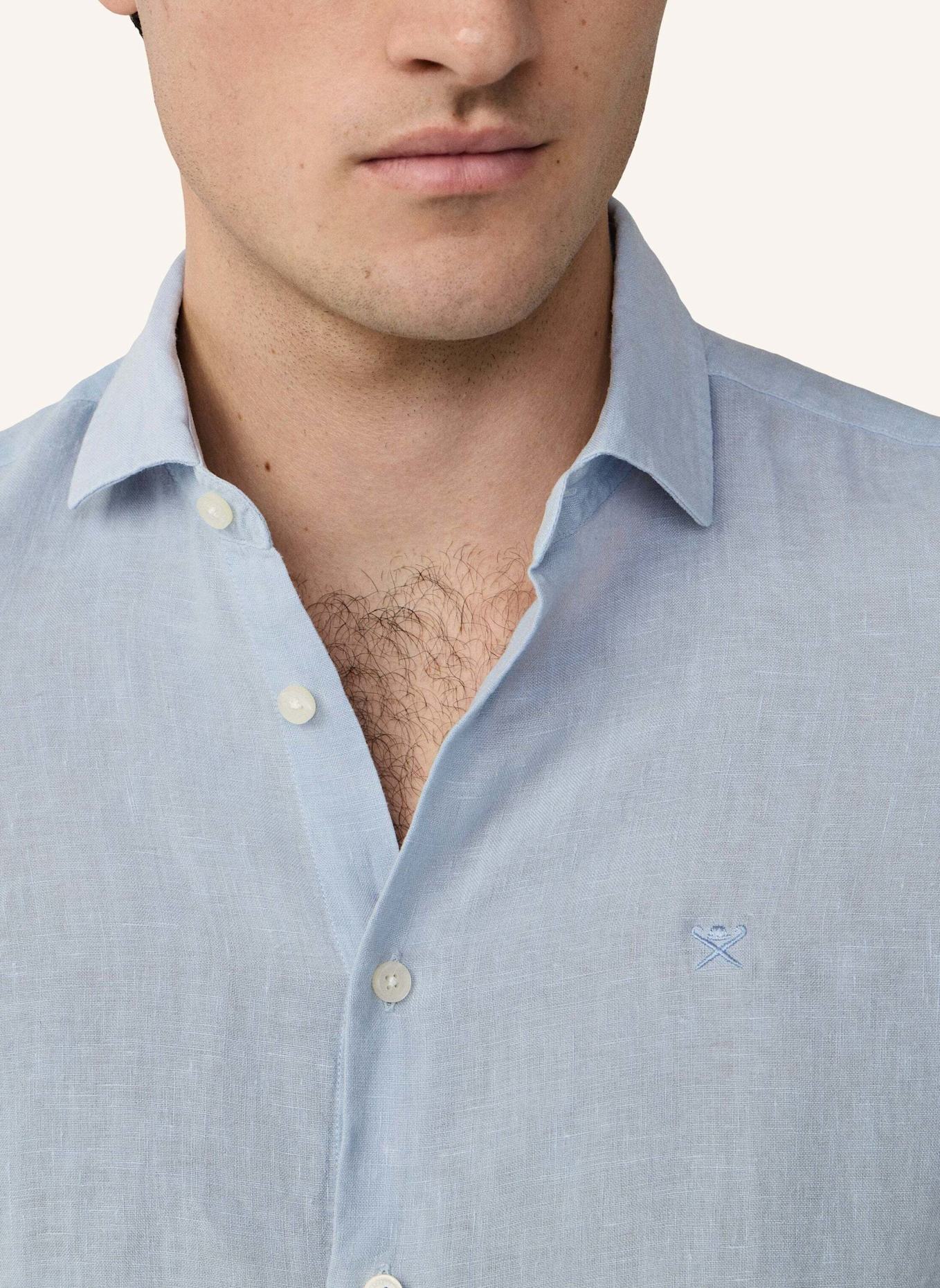 HACKETT LONDON Freizeithemd ESS GMD LINEN KENT: BLAU