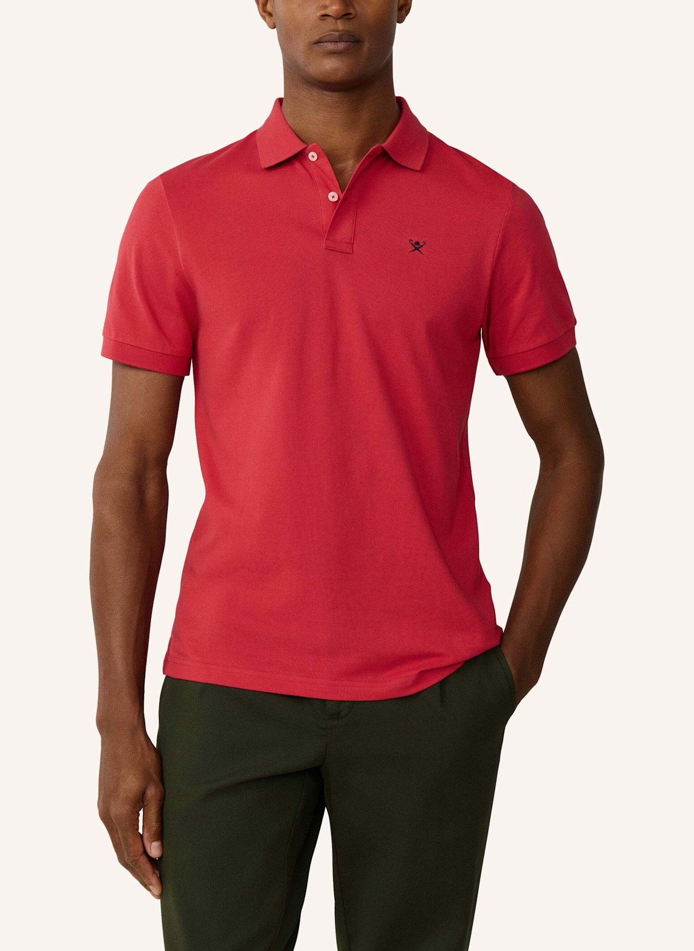 HACKETT LONDON Poloshirt SLIM FIT LOGO: ROT
