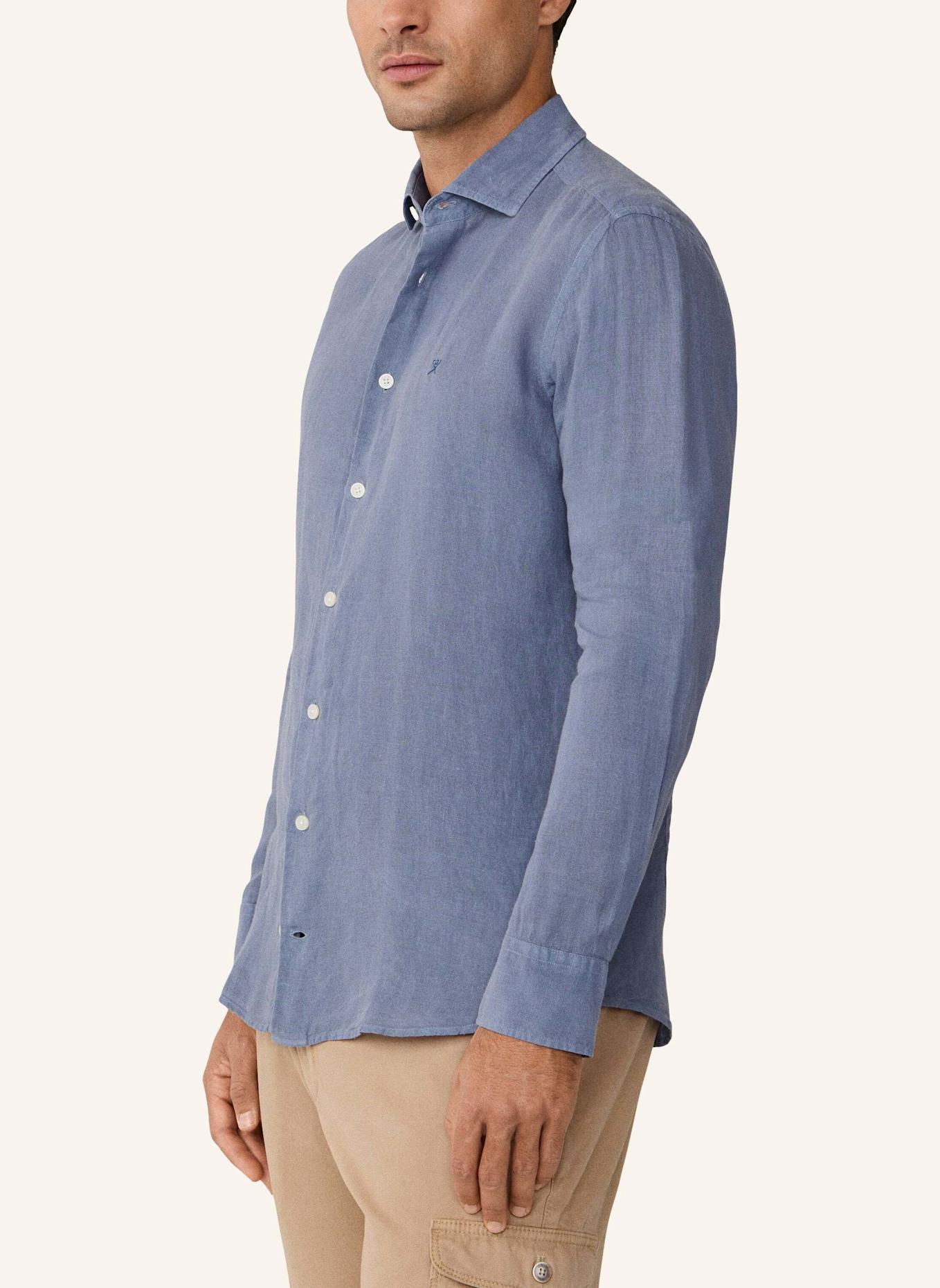 HACKETT LONDON Freizeithemd ESS GMD LINEN KENT: BLAU