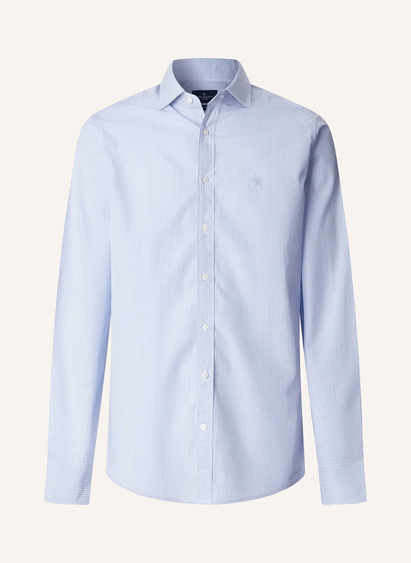 HACKETT LONDON Freizeithemd CITY GINGHAM SHIRT: HELLBLAU