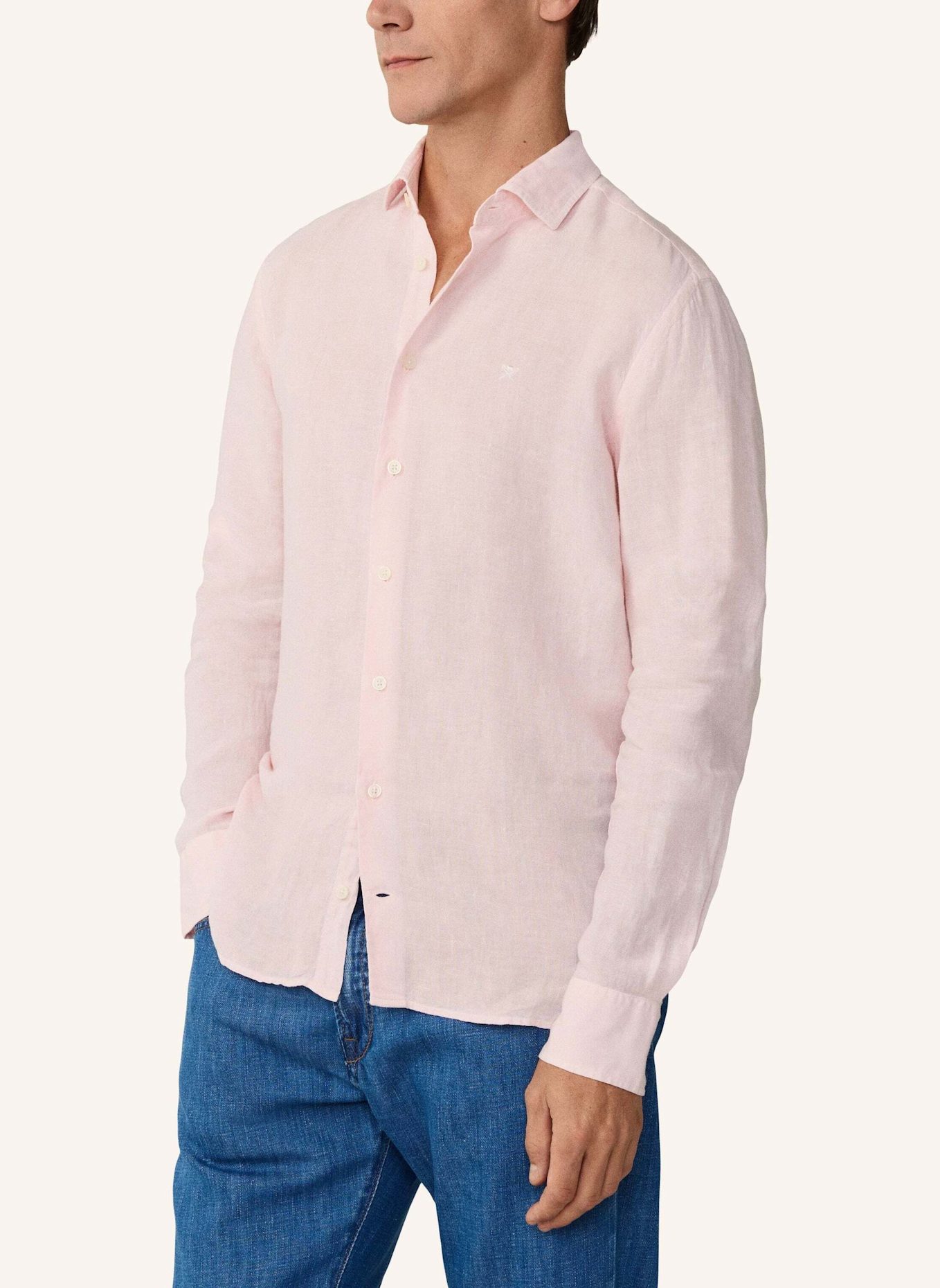 HACKETT LONDON Freizeithemd ESS GMD LINEN KENT: HELLROSA