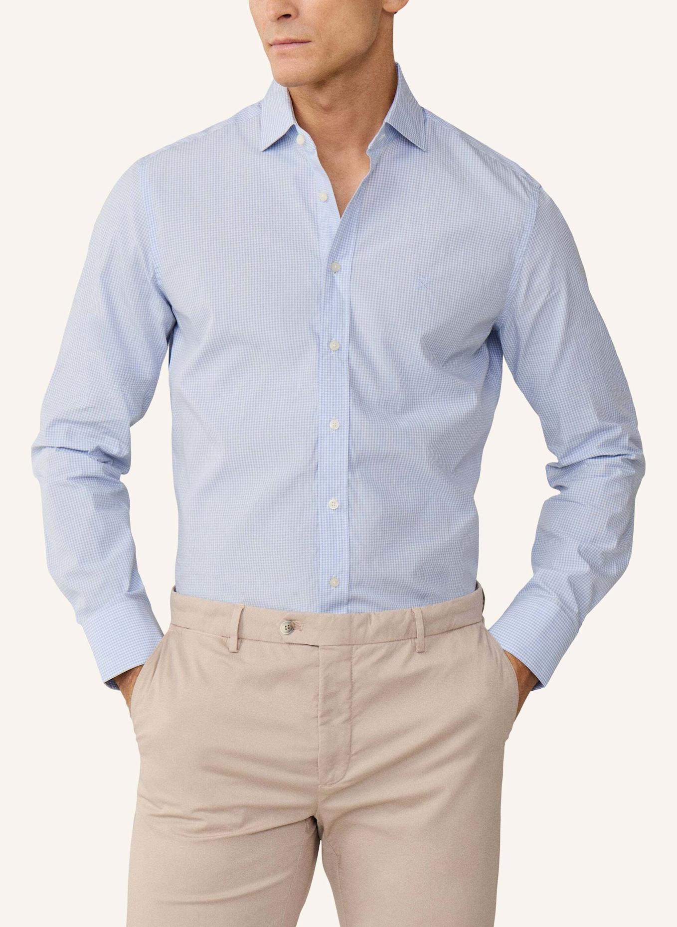 HACKETT LONDON Freizeithemd CITY GINGHAM SHIRT: HELLBLAU