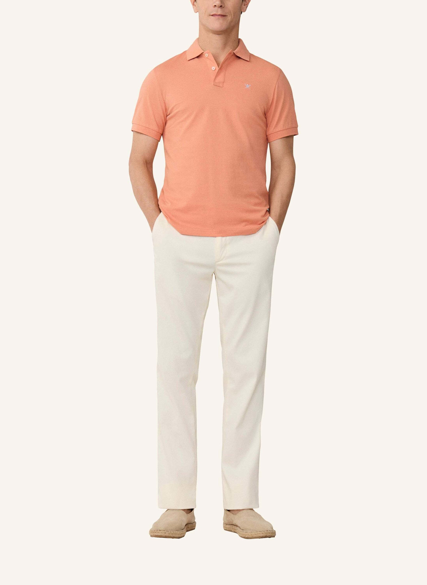 HACKETT LONDON Poloshirt SLIM FIT LOGO: ORANGE