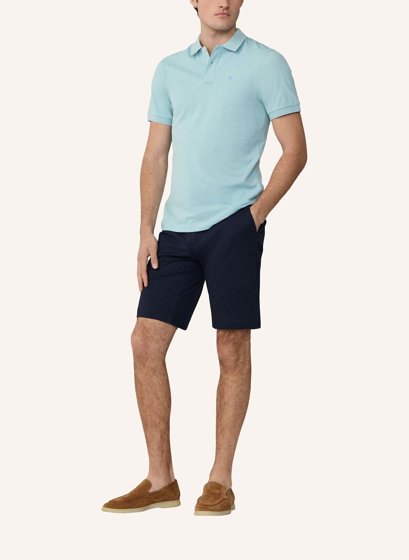 HACKETT LONDON Poloshirt SLIM FIT LOGO: HELLGRÜN