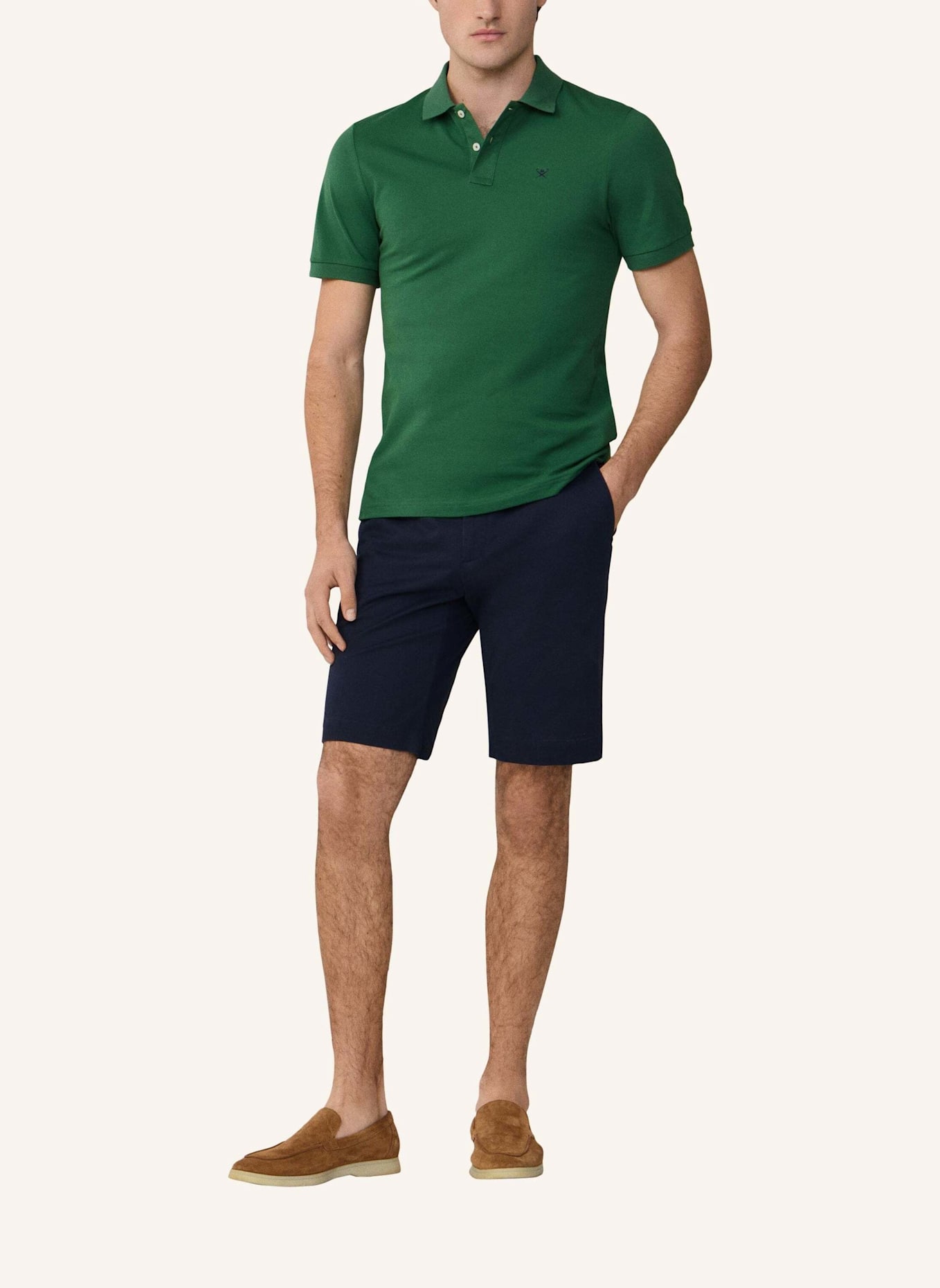 HACKETT LONDON Poloshirt SLIM FIT LOGO: GRÜN