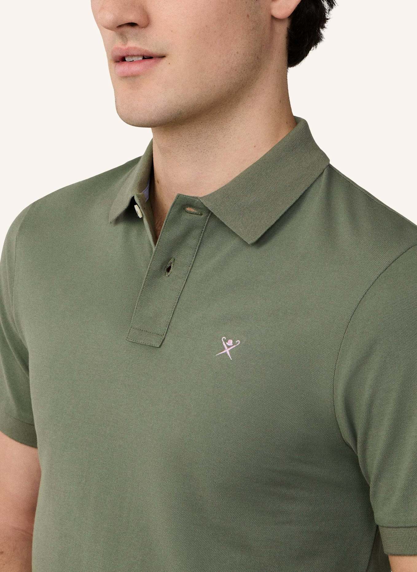 HACKETT LONDON Poloshirt SLIM FIT LOGO: GRÜN