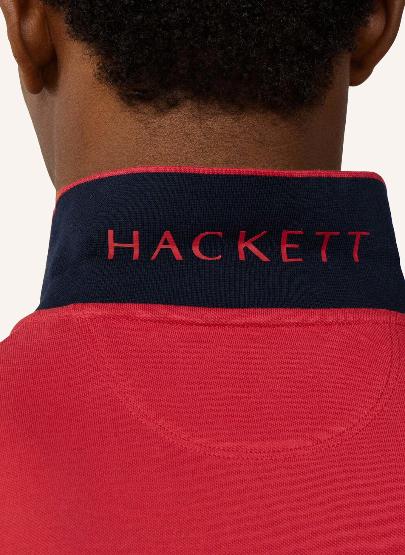HACKETT LONDON Poloshirt SLIM FIT LOGO: ROT