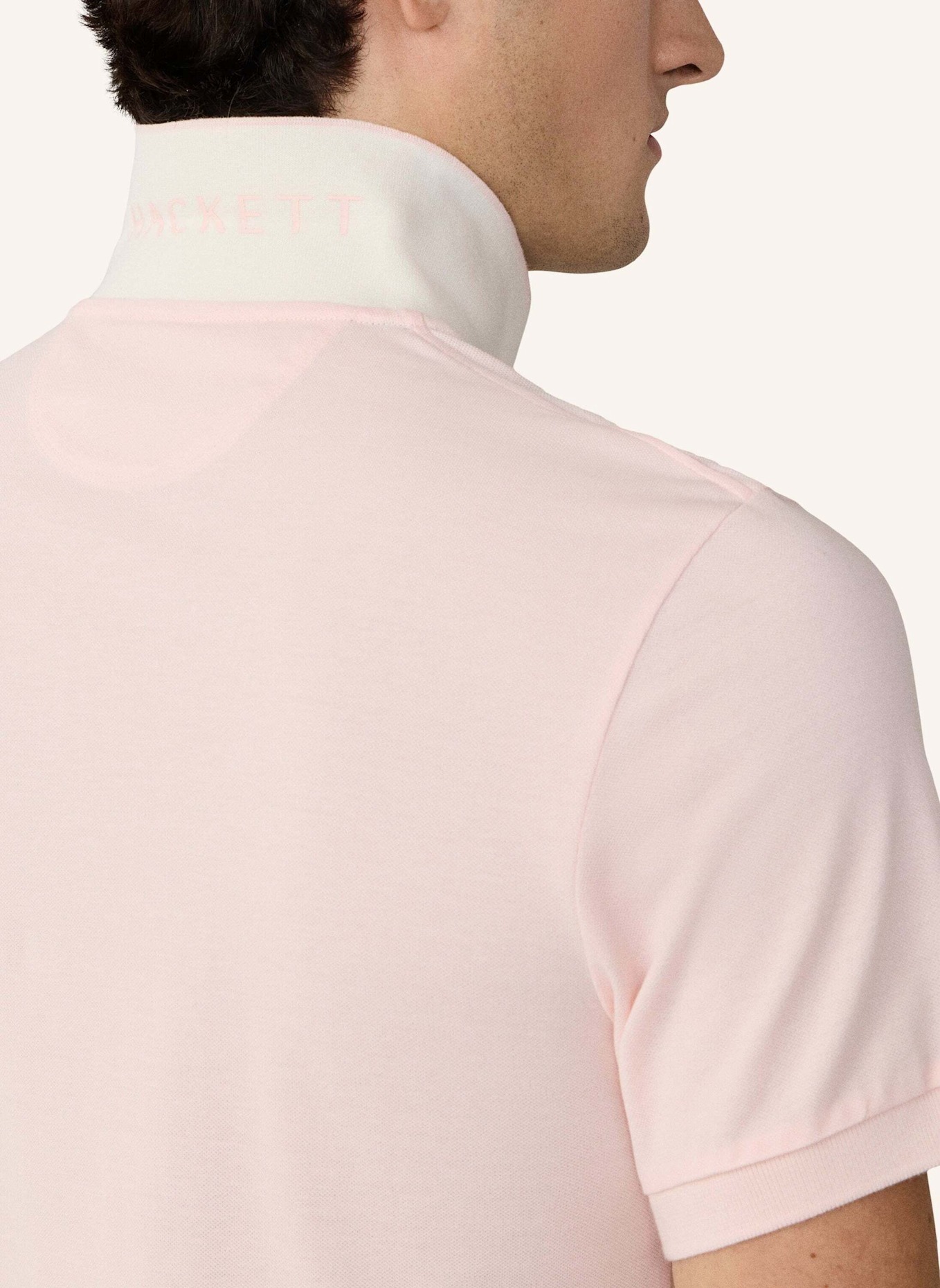 HACKETT LONDON Poloshirt SLIM FIT LOGO: HELLROSA