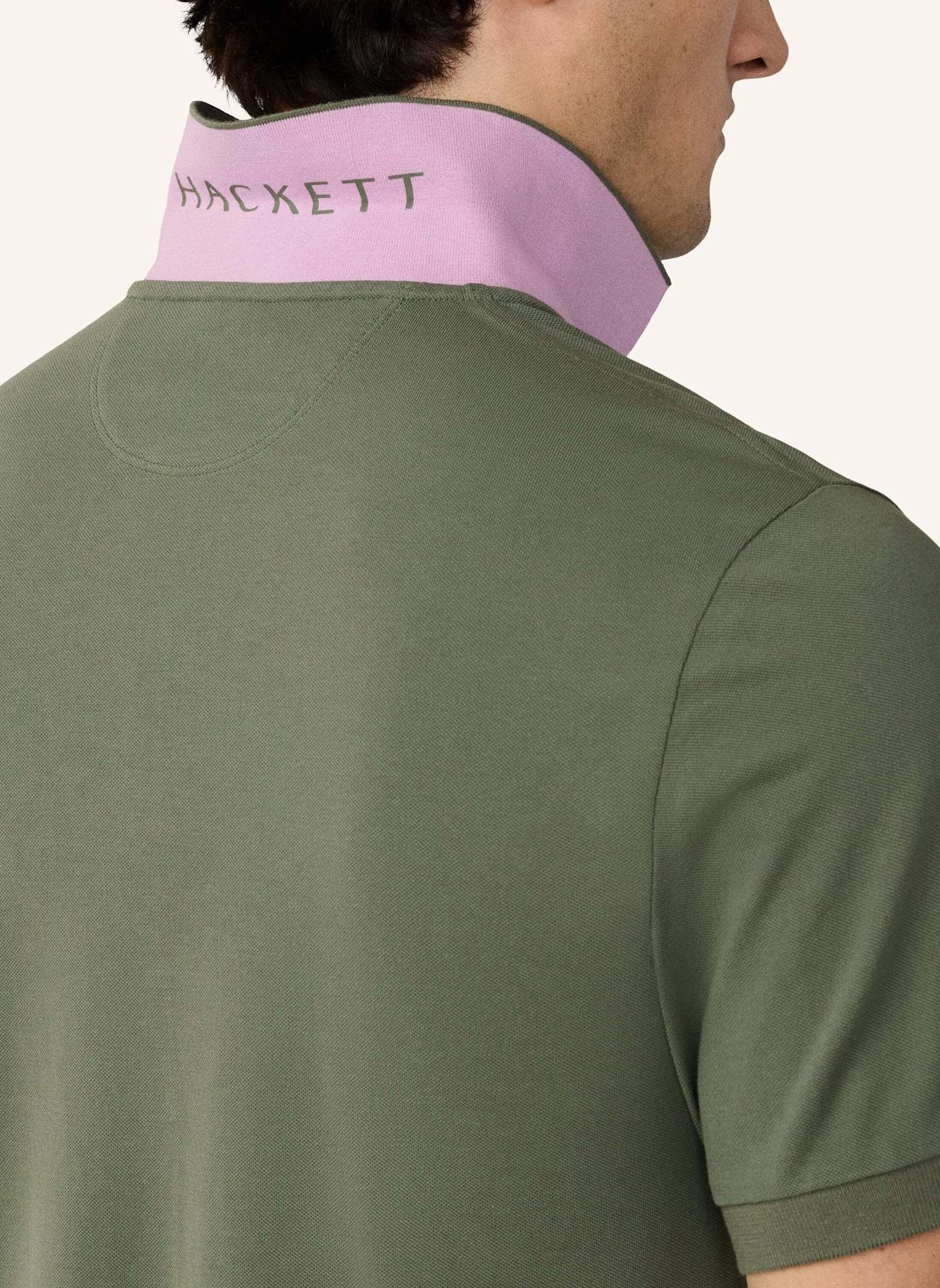 HACKETT LONDON Poloshirt SLIM FIT LOGO: GRÜN