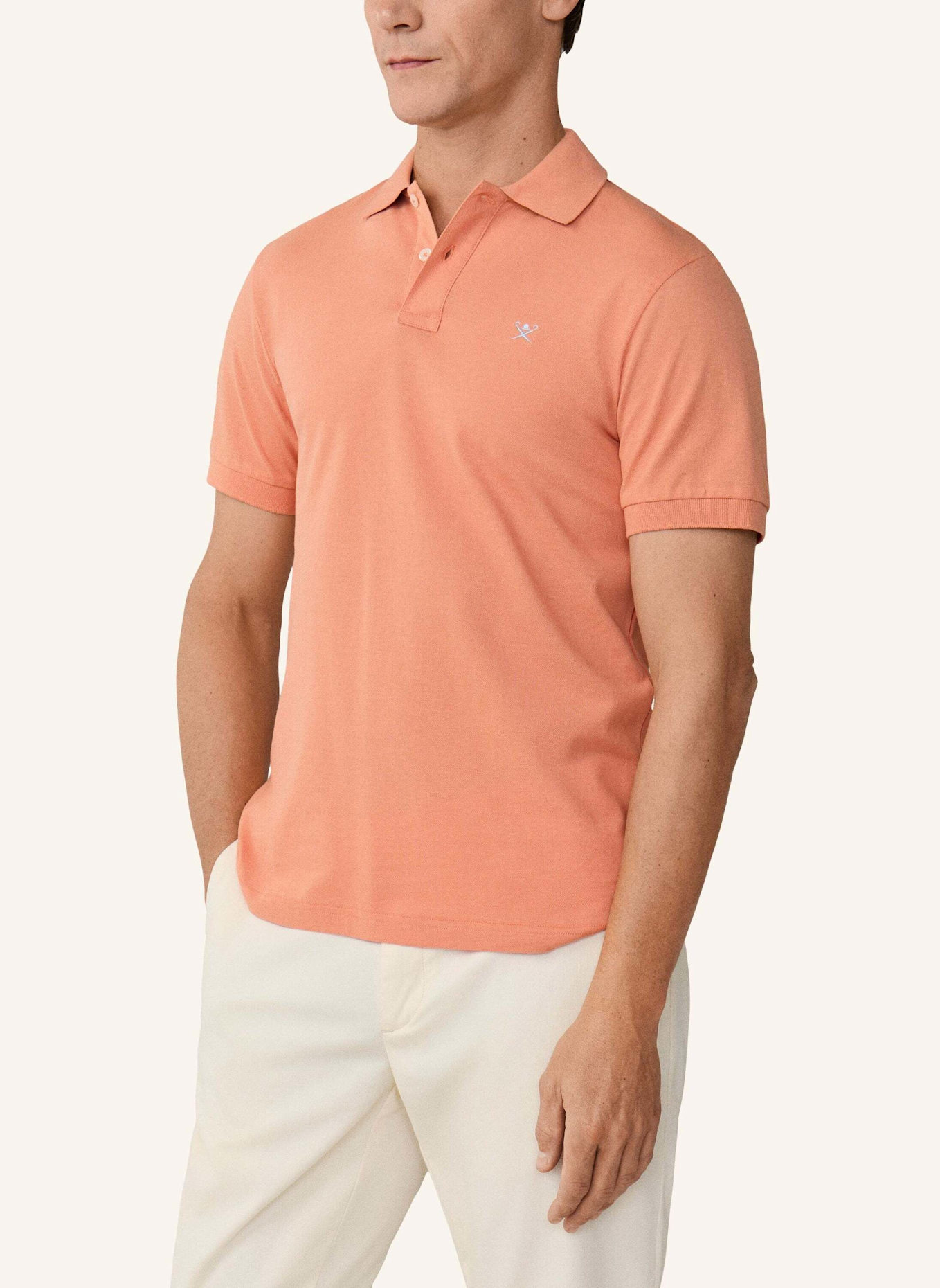 HACKETT LONDON Poloshirt SLIM FIT LOGO: ORANGE