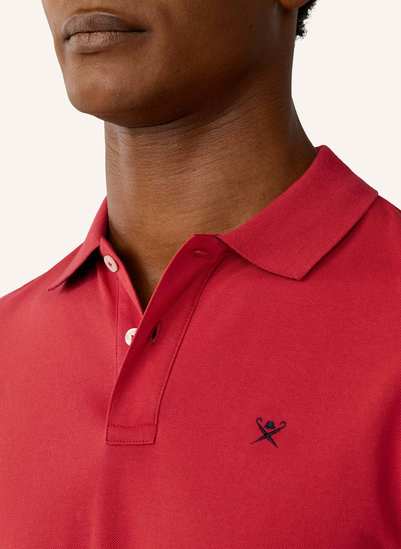 HACKETT LONDON Poloshirt SLIM FIT LOGO: ROT
