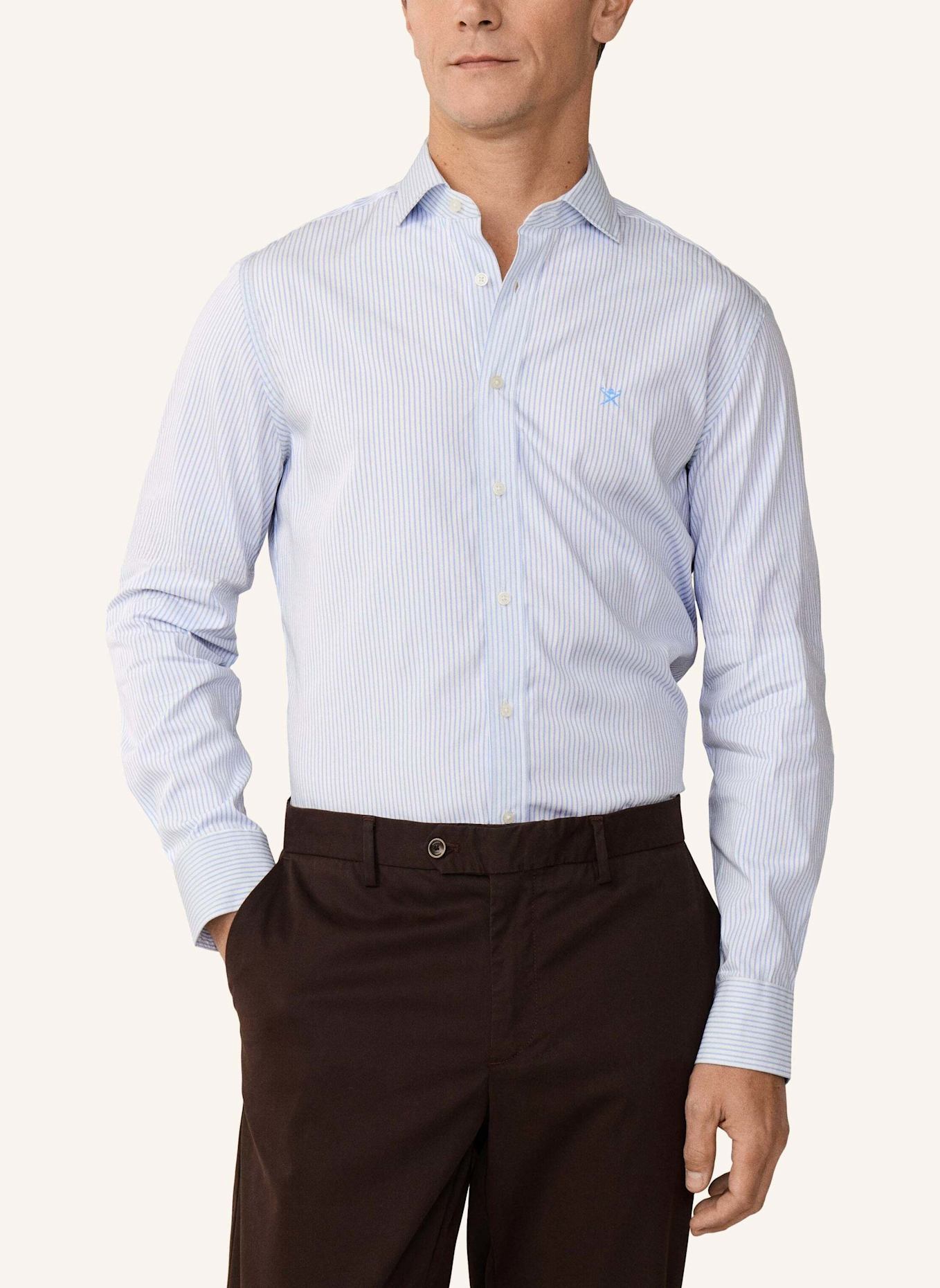 HACKETT LONDON Freizeithemd CITY STRIPE: BLAU