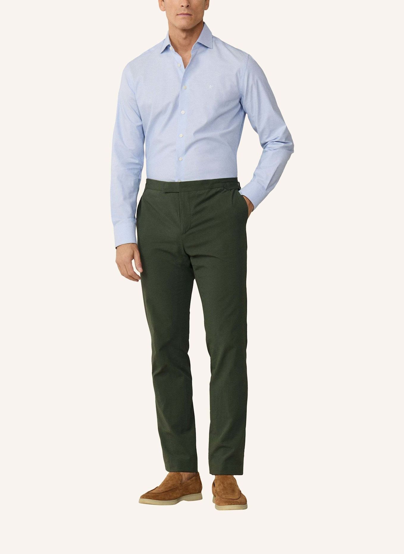 HACKETT LONDON Freizeithemd ESS TEXTURE: HELLBLAU