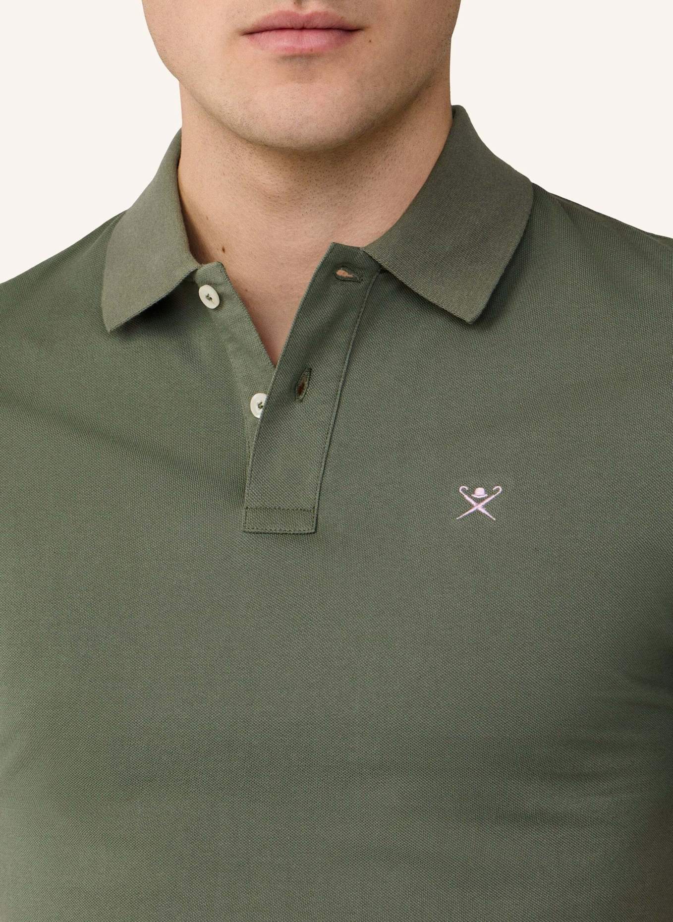 HACKETT LONDON Poloshirt SLIM FIT LOGO: GRÜN