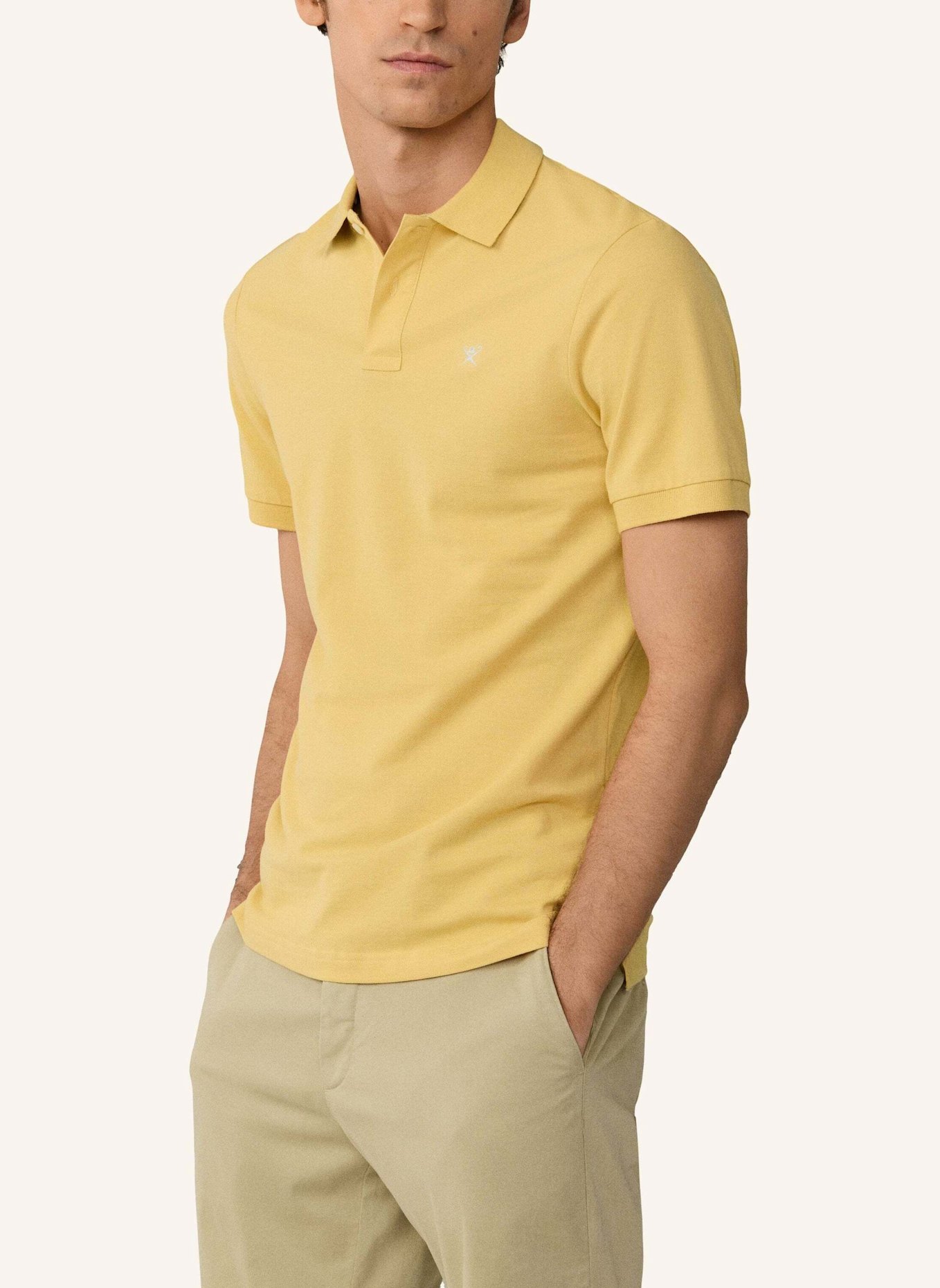 HACKETT LONDON Poloshirt SLIM FIT LOGO: GOLD