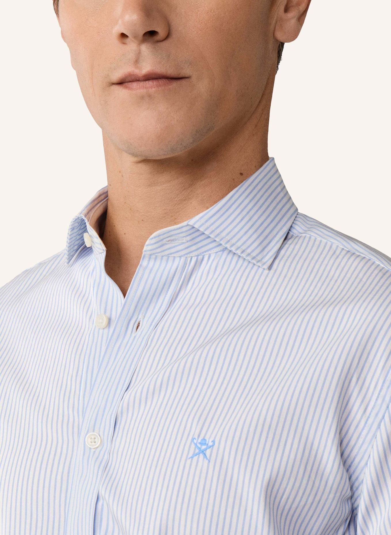 HACKETT LONDON Freizeithemd CITY STRIPE: BLAU