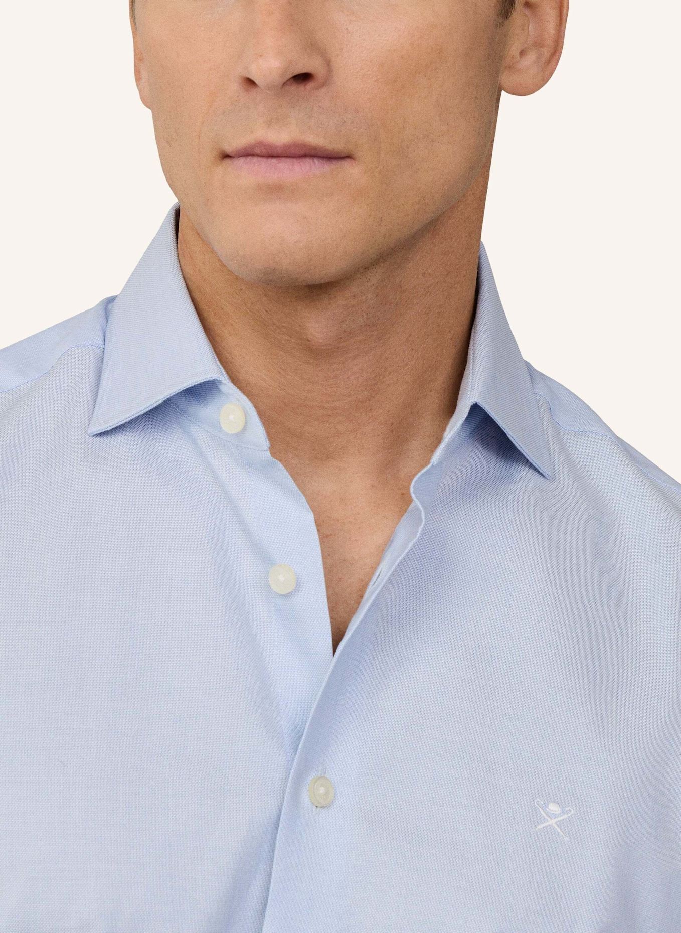 HACKETT LONDON Freizeithemd ESS TEXTURE: HELLBLAU