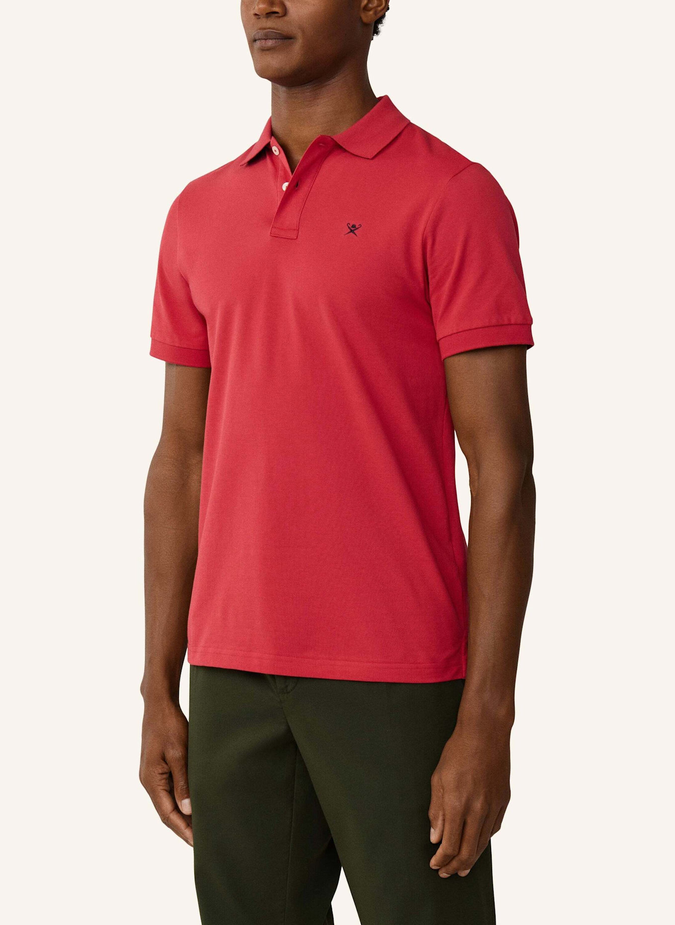 HACKETT LONDON Poloshirt SLIM FIT LOGO: ROT