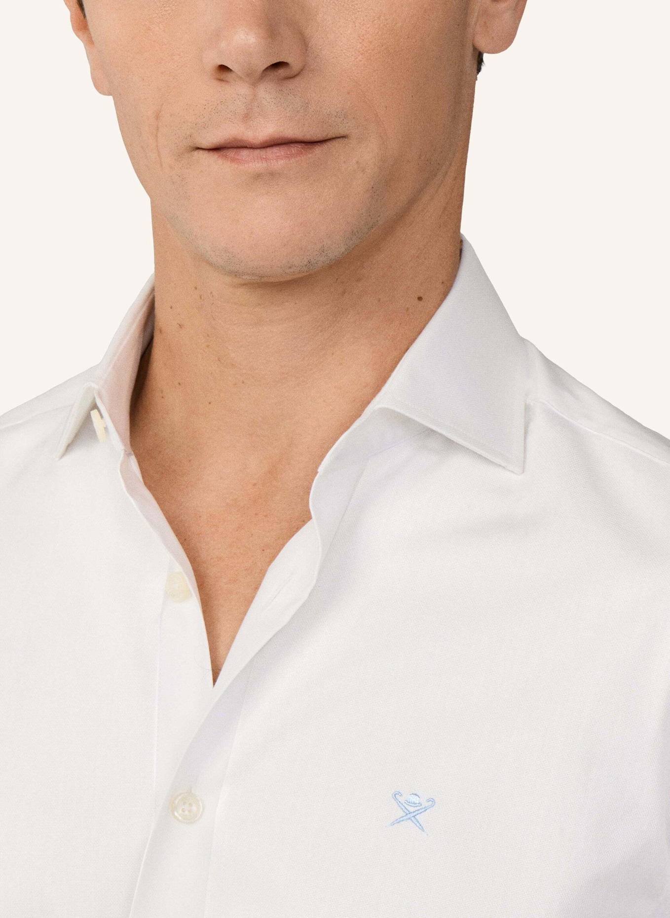 HACKETT LONDON Freizeithemd ESS TEXTURE: WEISS