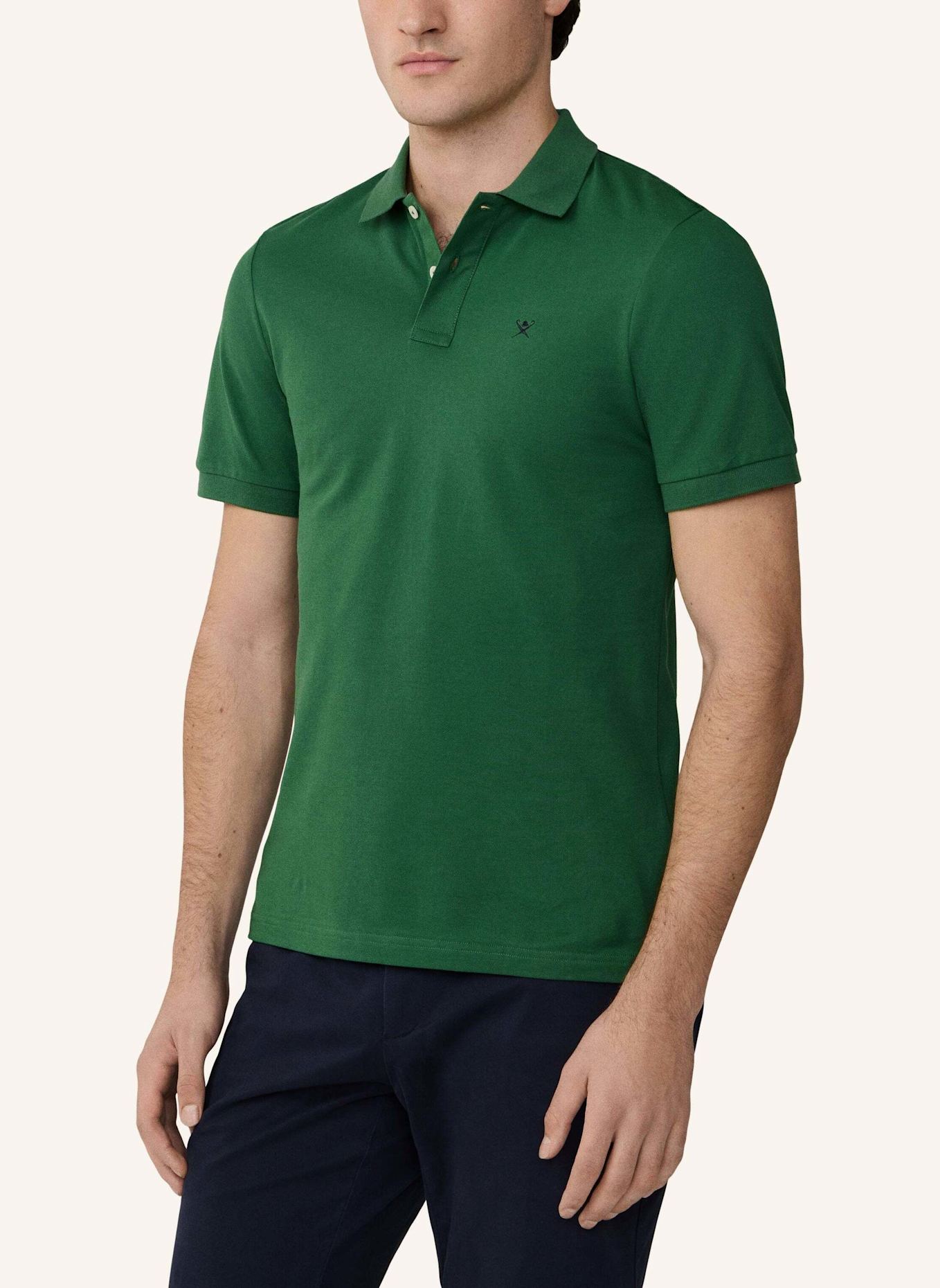 HACKETT LONDON Poloshirt SLIM FIT LOGO: GRÜN