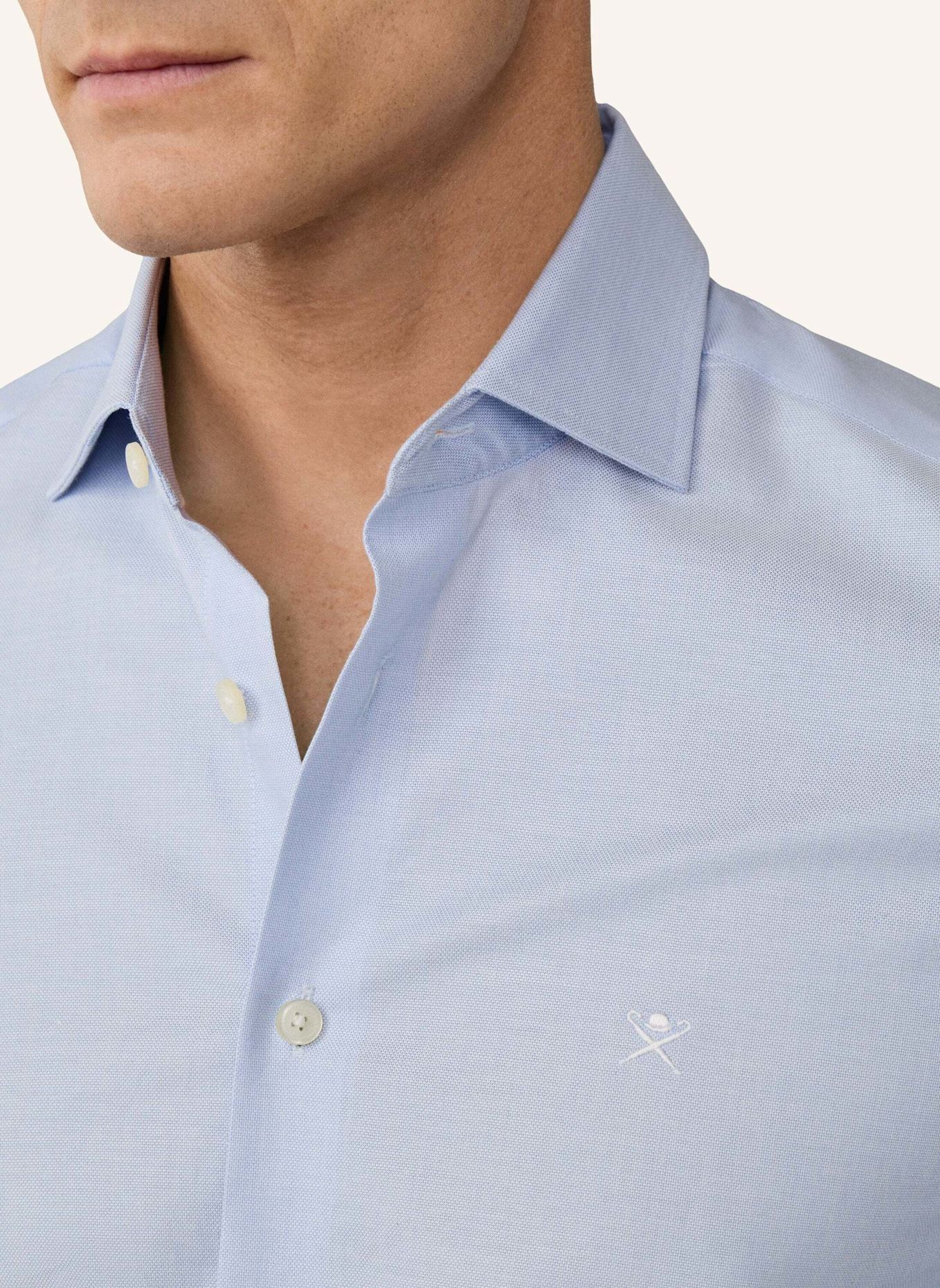 HACKETT LONDON Freizeithemd ESS TEXTURE: HELLBLAU