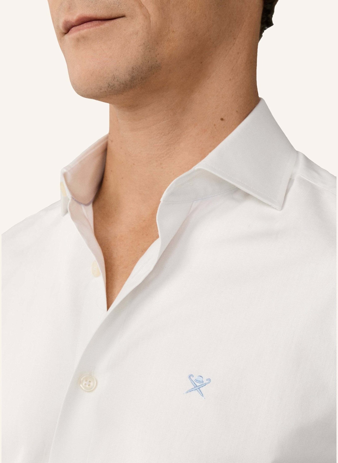 HACKETT LONDON Freizeithemd ESS TEXTURE: WEISS