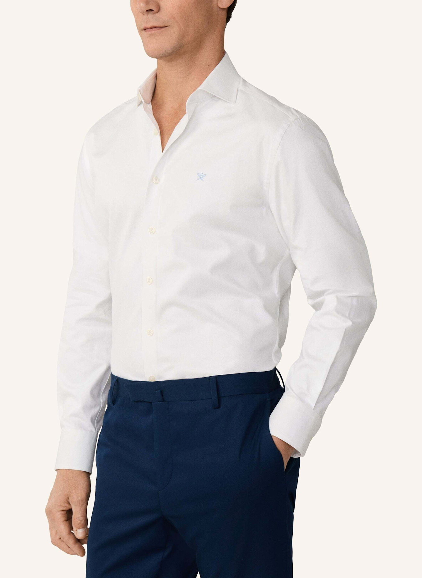 HACKETT LONDON Freizeithemd ESS TEXTURE: WEISS